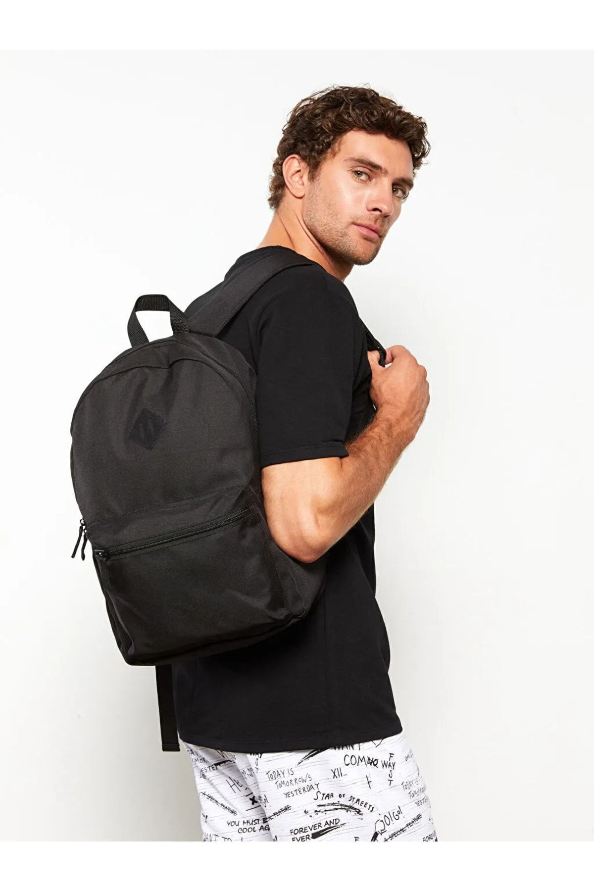 کوله پشتی مردانه مشکی LC Waikiki | W2AD87Z8 - HUC اورجینال - تصویر 2