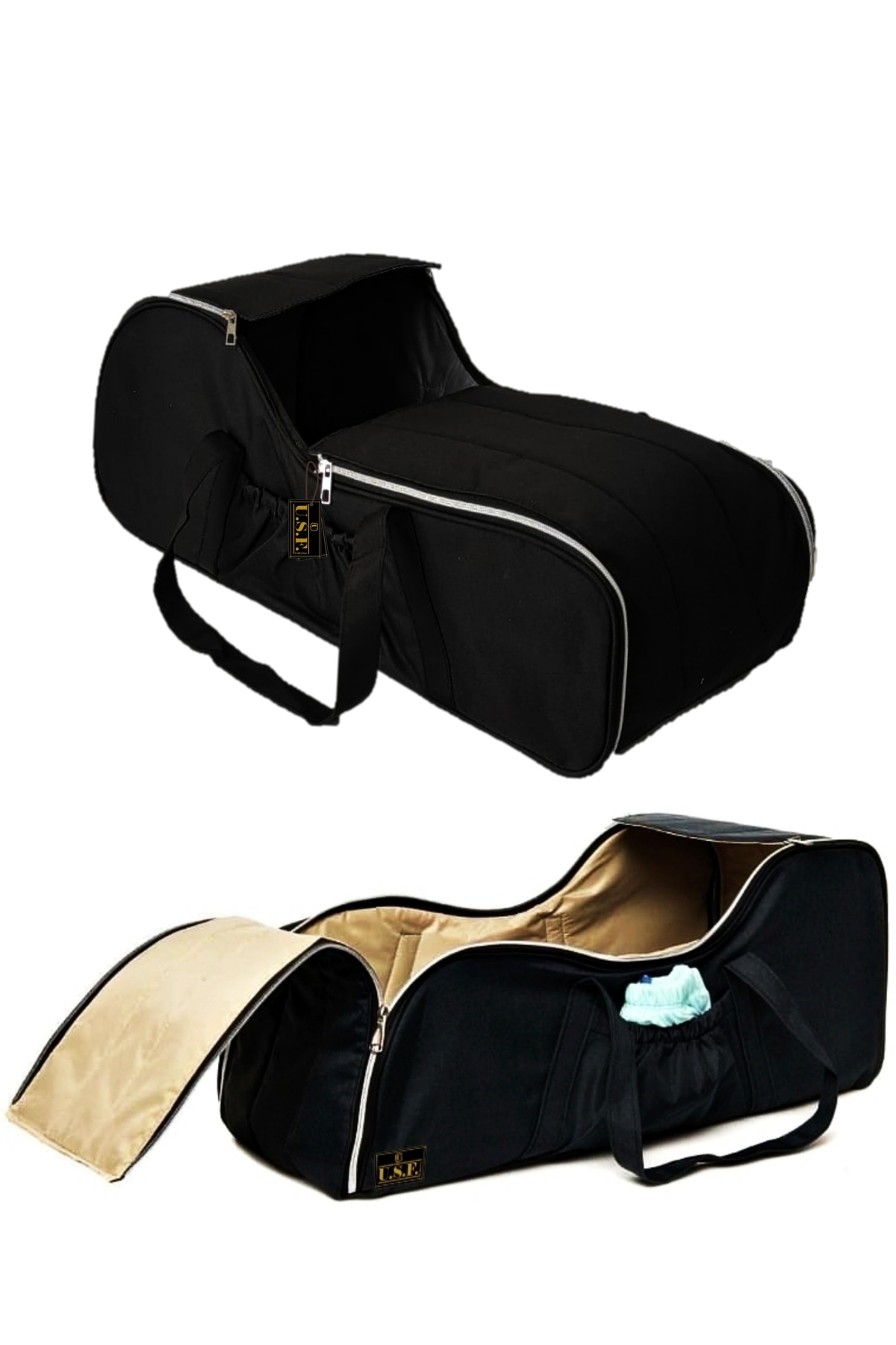 USF Çift Yönlü Bebek Taşıma Kanguru Ana Kucağı Portbebe Bebek Bakım Çantası Hastane Çıkış Çantası 4 Lü fotoğrafı 5 (önizleme)