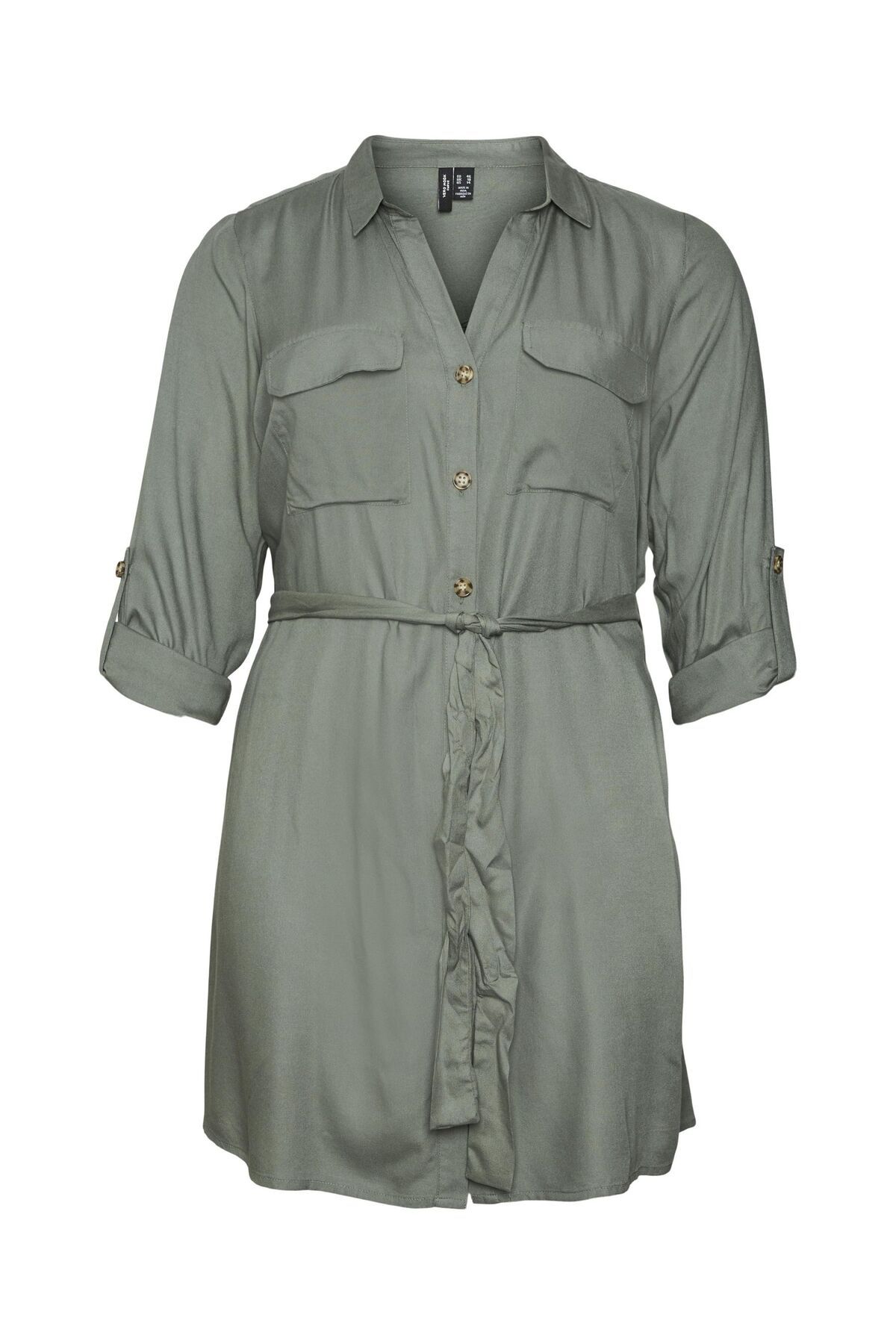Veromoda Curve-Hemdblusenkleid VMBUMPY L/S KOŠILE ŠATY WVN CURVE NOOS 2