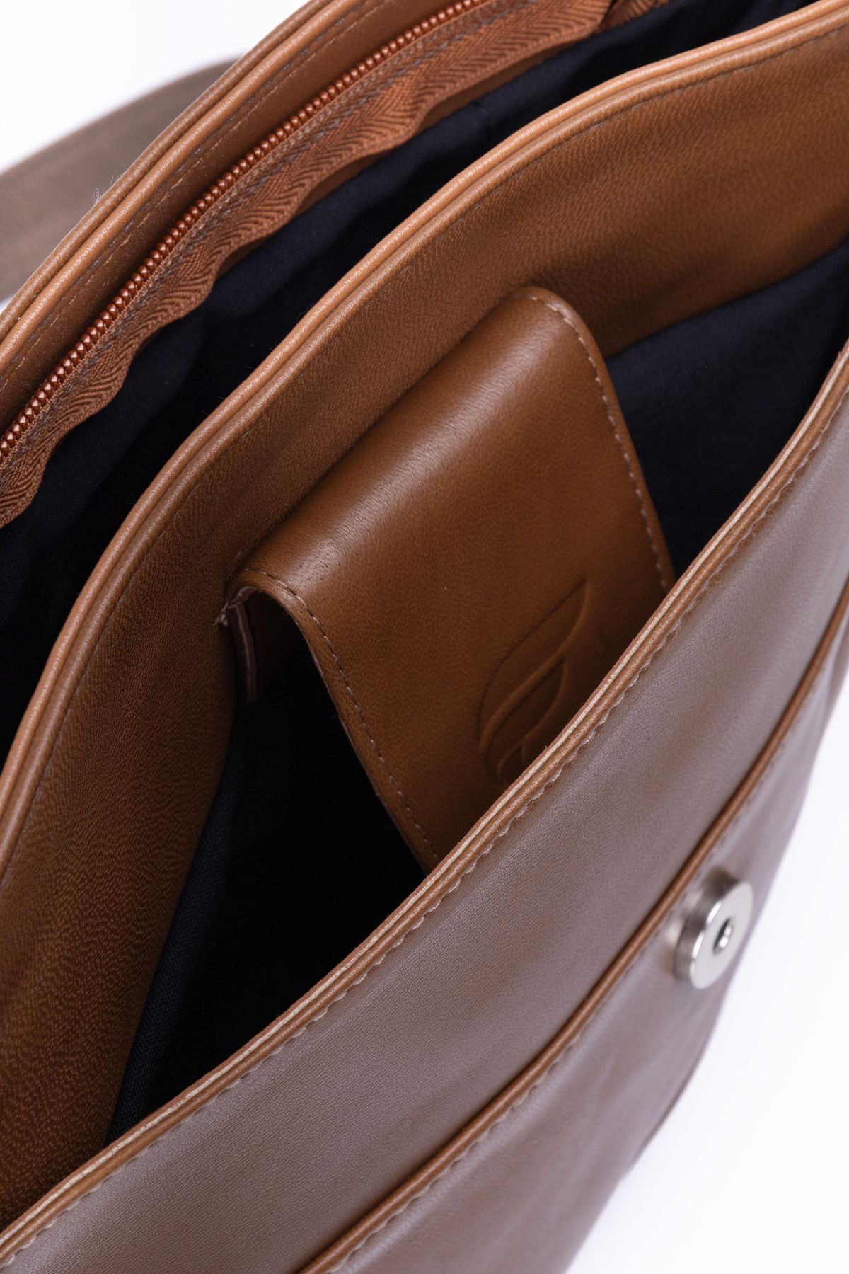 fubileather Hakiki Deri Crossbody Postacı Çanta görsel 4