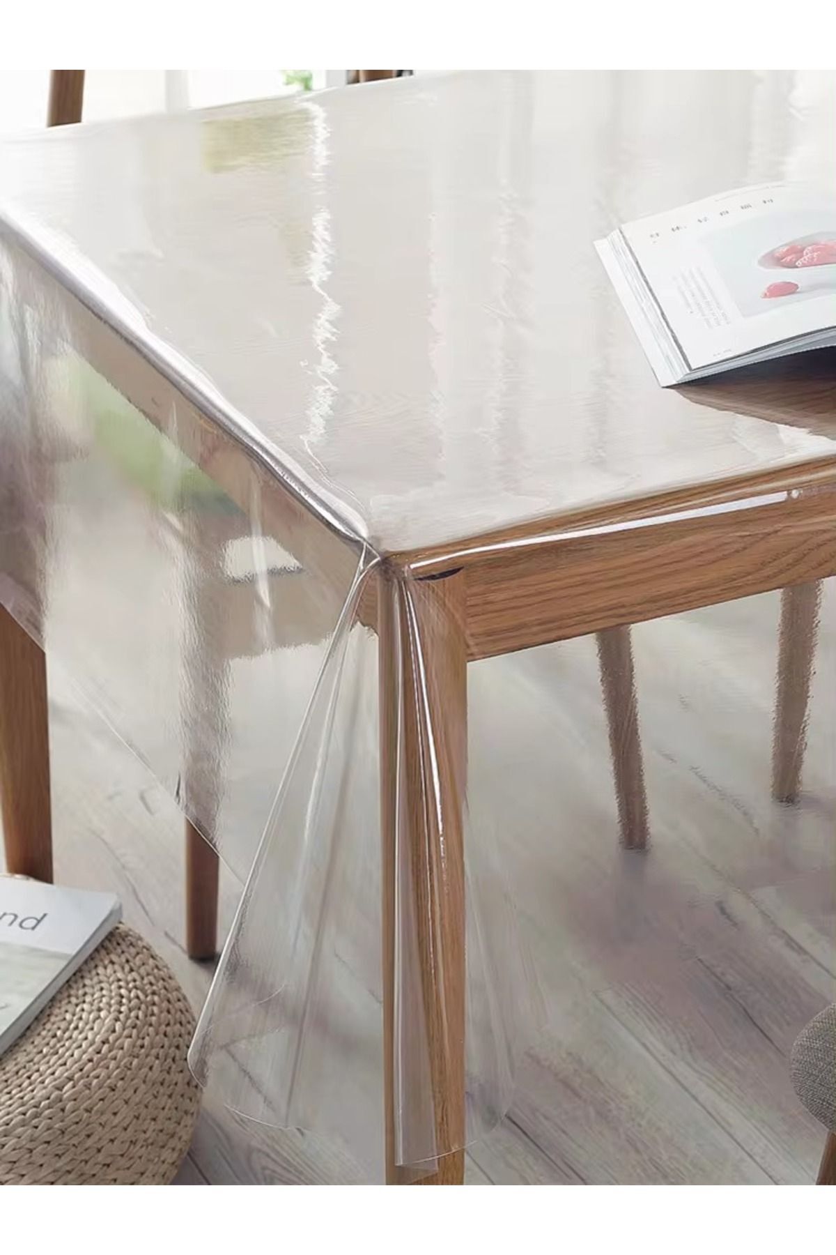 Örtücüm İnce Şeffaf Naylon Muşamba Pvc 0.15 mm Kalınlık Masa Örtüsü ...