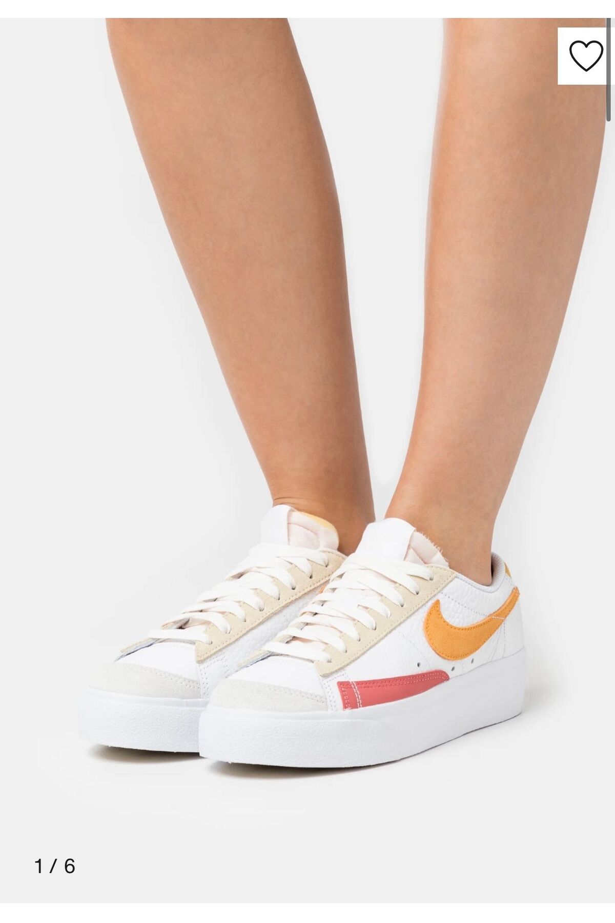 کفش Nike نایکی کفش زنانه سفید با پلتفرم پایین بلیزر اورجینال - تصویر 1