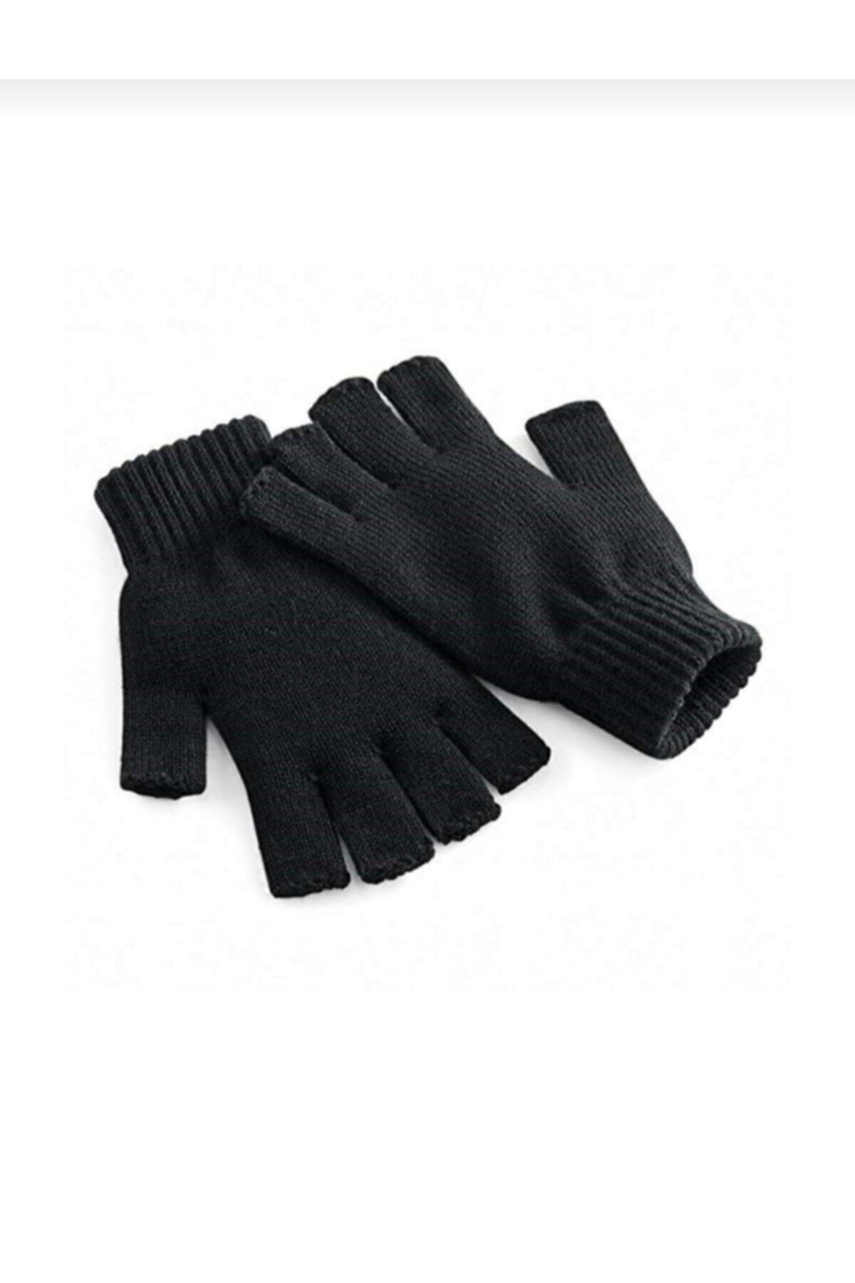 cut finger gloves hommes femmes gants sans doigts noirs
