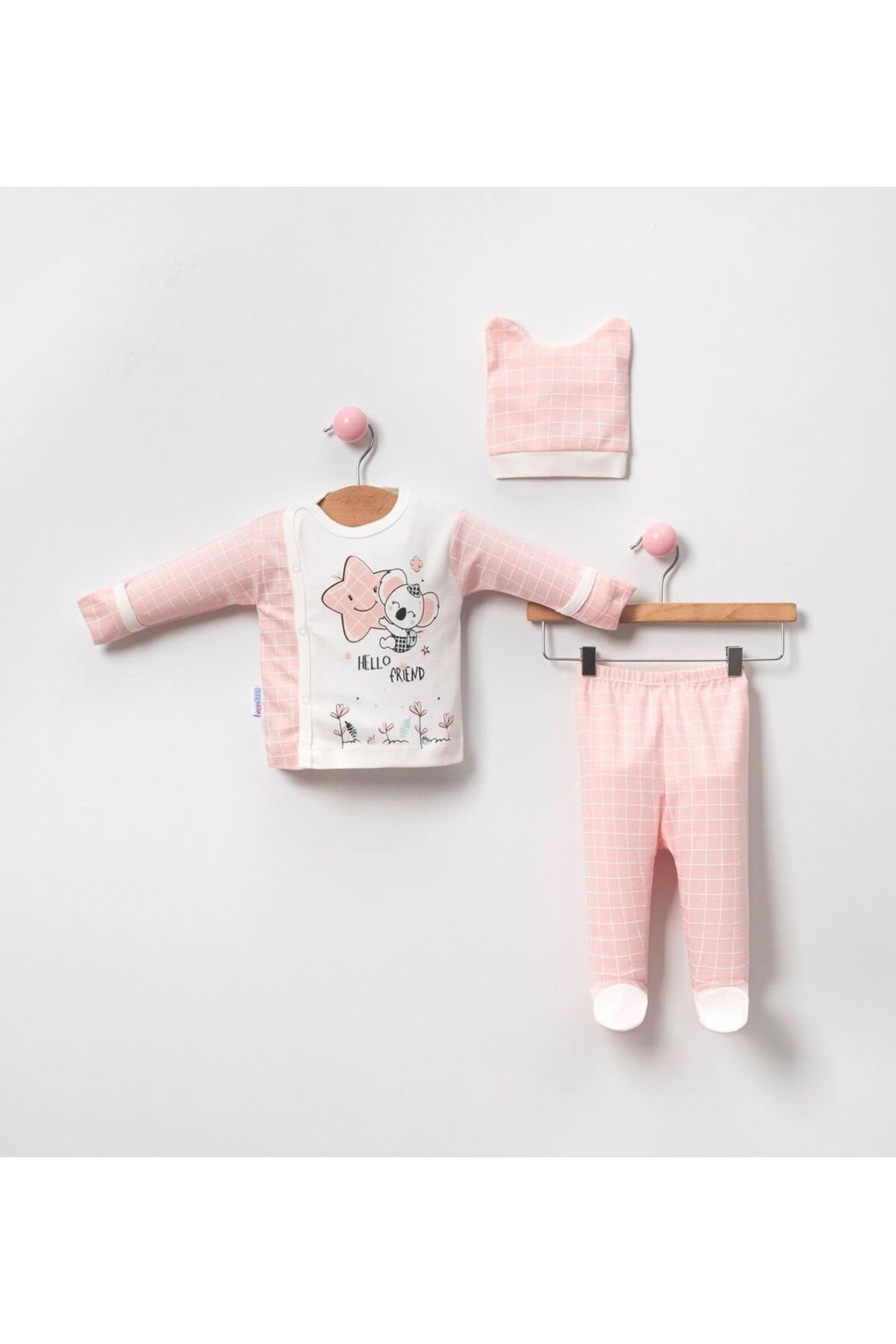 Bombinoo 6’LI BEBEK DOĞUM SETİ(HASTANE ÇIKIŞ,ANNE&BEBEK BAKIM OMUZ VE SIRT ÇANTASI,BATTANİYE,ÇORAP VE MENDİL) fotoğrafı 2 (önizleme)