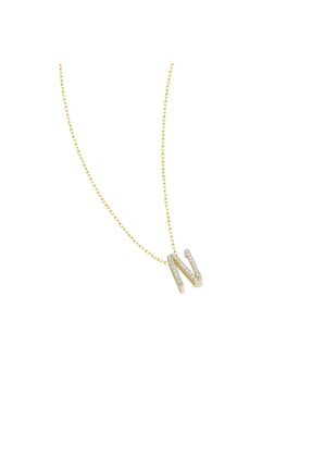 O'an Jewelry Kadın 14 Ayar Altın N Harf Kolye