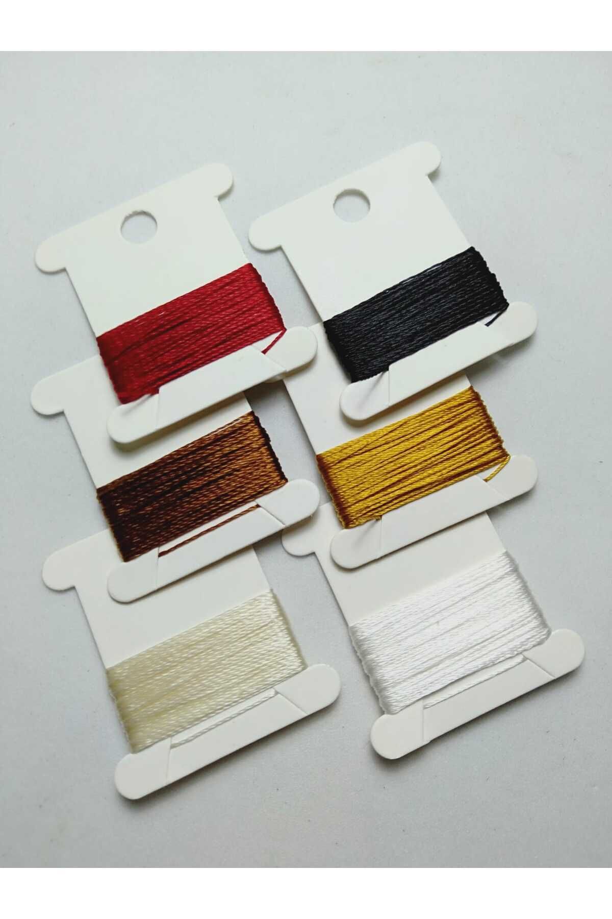 0.4 Mm 1 Metre 6 renk Tesbih İpi Toplam 6 Metre