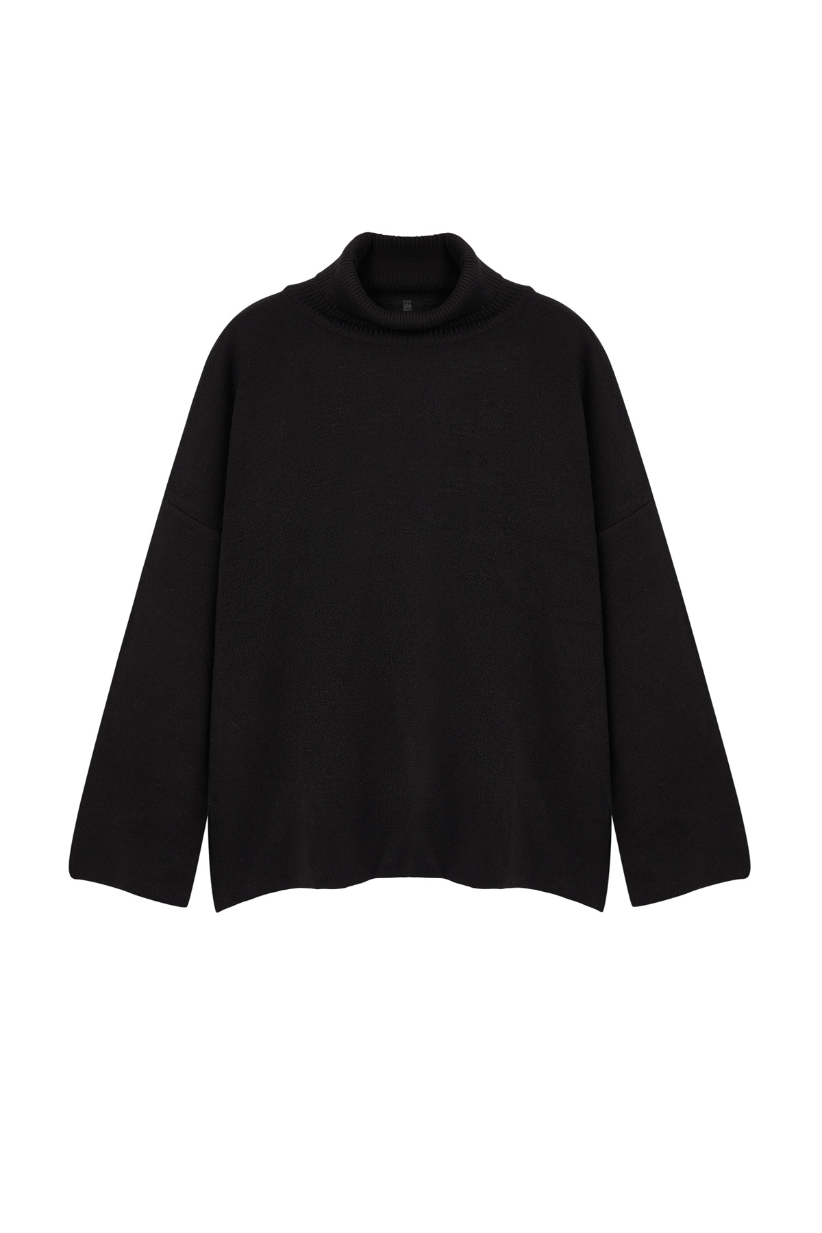Trendyol Curve-Schwarzer Rollkragen-Strickpullover - Weite Passform TBBAW25AN00019 6