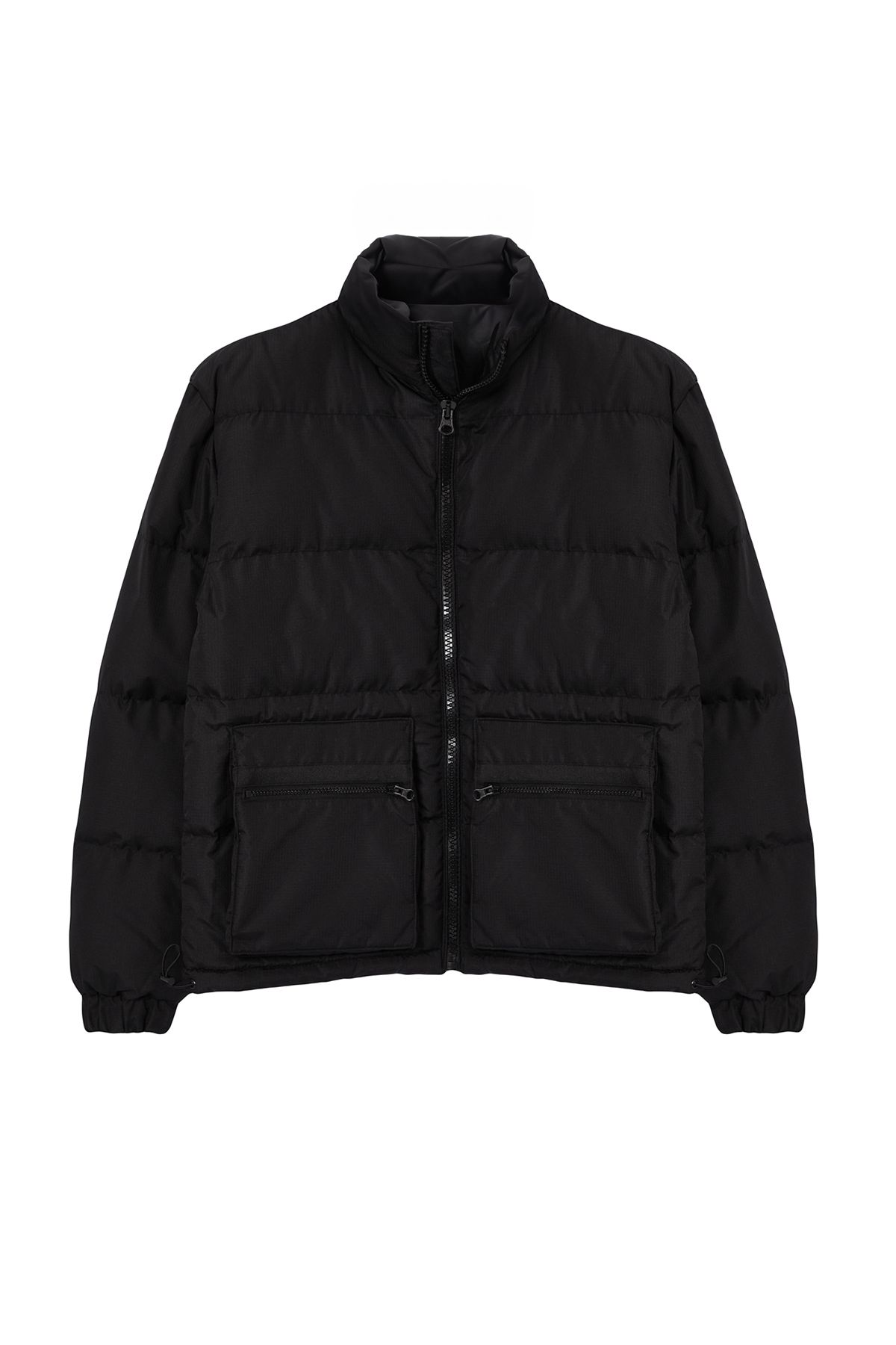 Trendyol Collection-Black Tech Fabric Regular Fit Inflatable Winter Coat - Tmnaw25Mo00022 7