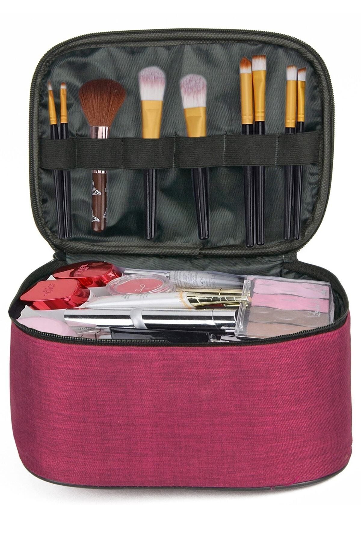 Ankaflex-حقيبة مكياج حقيبة مكياج حقيبة شفافة مجموعة سفر احترافية حقيبة مكياج Cantasi Luggage 3