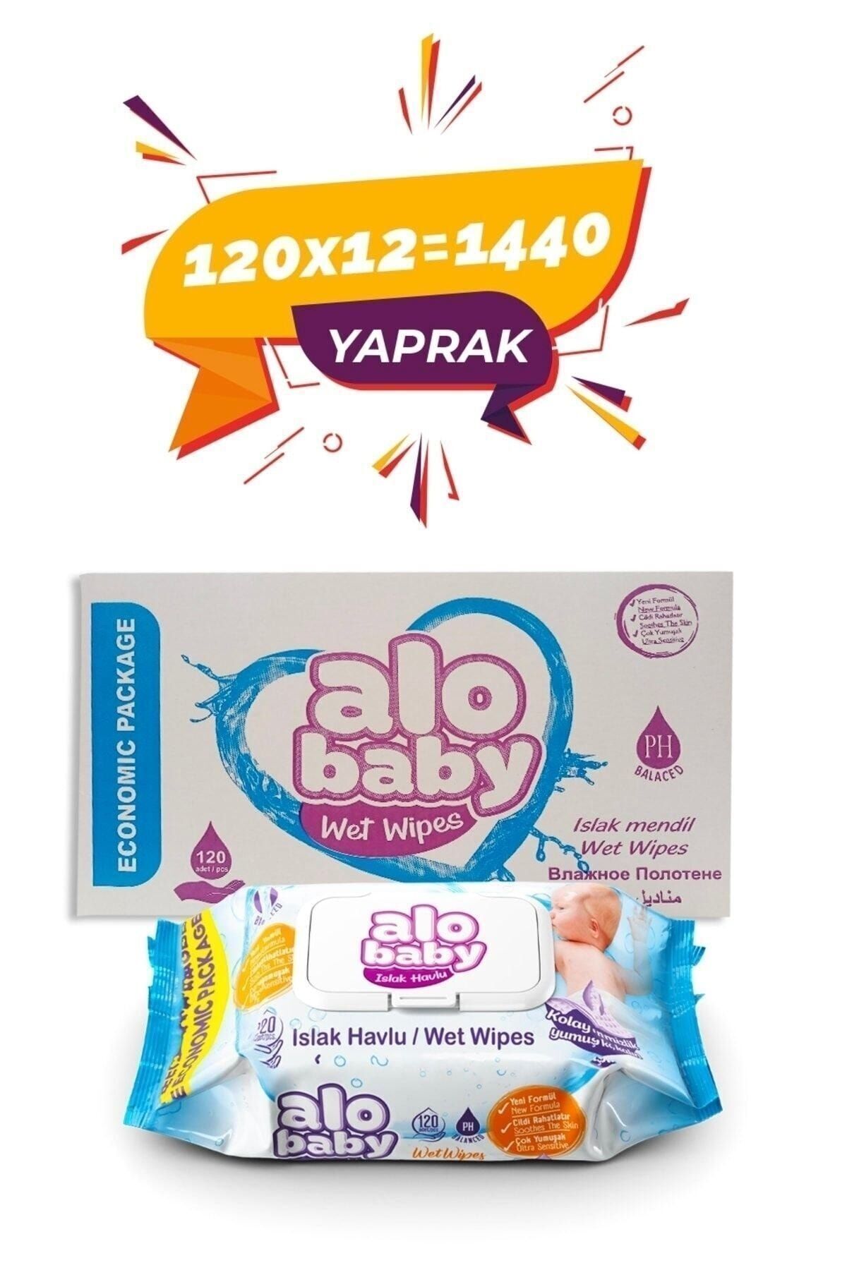 Ekopack Islak Havlu 120li - 12 X 120li - 1440 Adet
