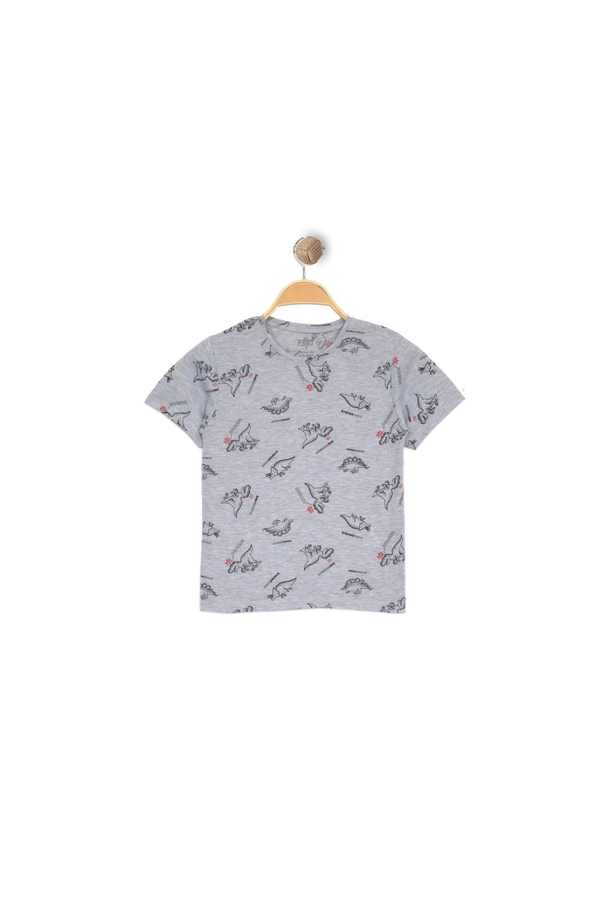 8-12 Years Old Children's T-Shirt Greyblack - 324988.1576.