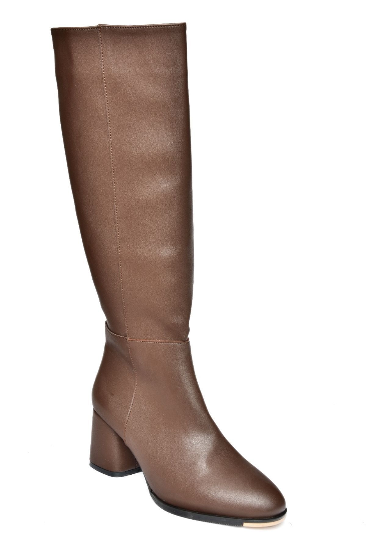 Fox Shoes-Кафяви ежедневни дамски боти с нисък ток J848300109 7