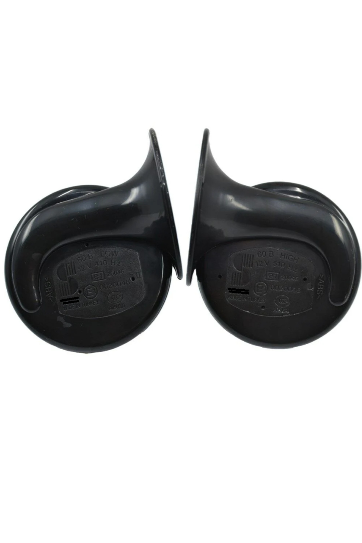 KARA AUTO Fiat 12V Dadat Tek Fiş Oto Salyangoz Korna A Kalite Yükses Ses Kalitesi Siyah Renk 1 Takım