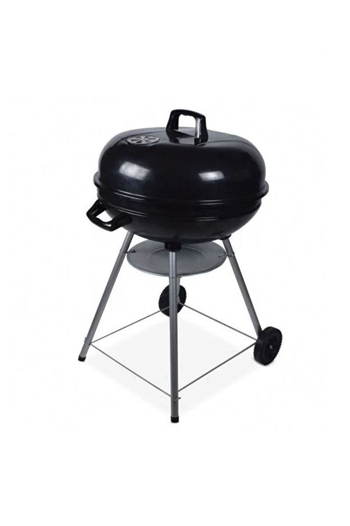 Russo Barbekü Kömürlü Mangal Geniş Hazneli Küre Mangal 56cm 4