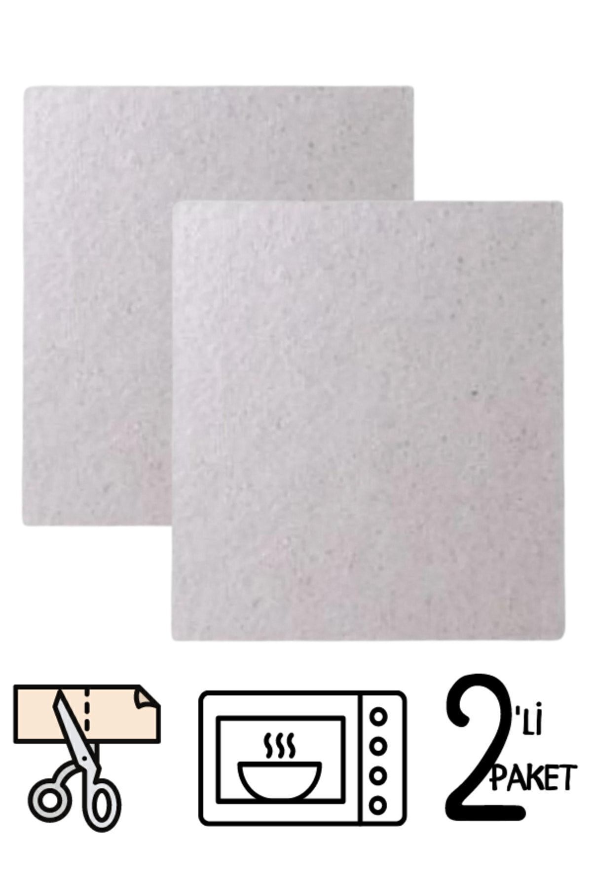 Unichrome 2'li Paket Mikrodalga Fırın Gri Mika Levha Plaka 12 x 12