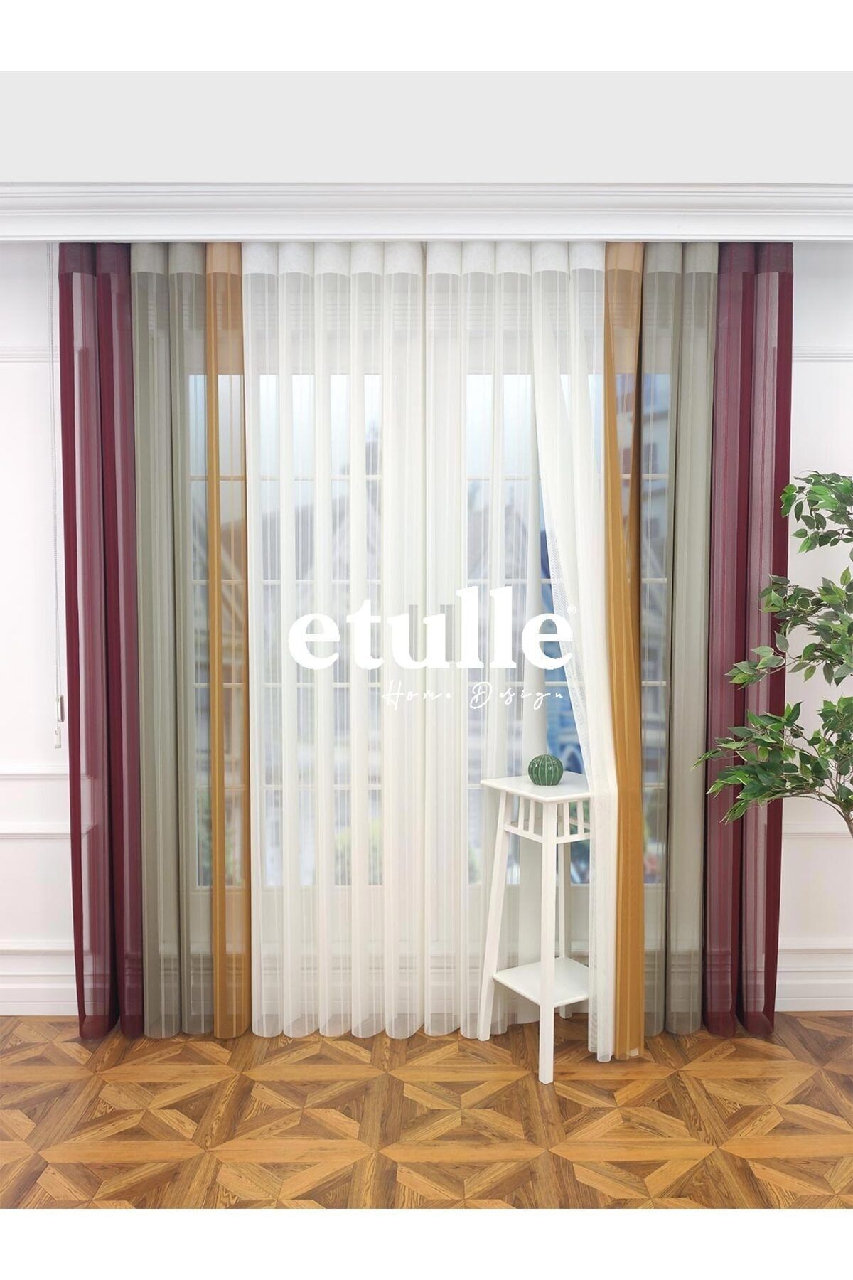 Etulle-Tequila - New Generation Smart Vertical Tulle Zebra Curtain 3