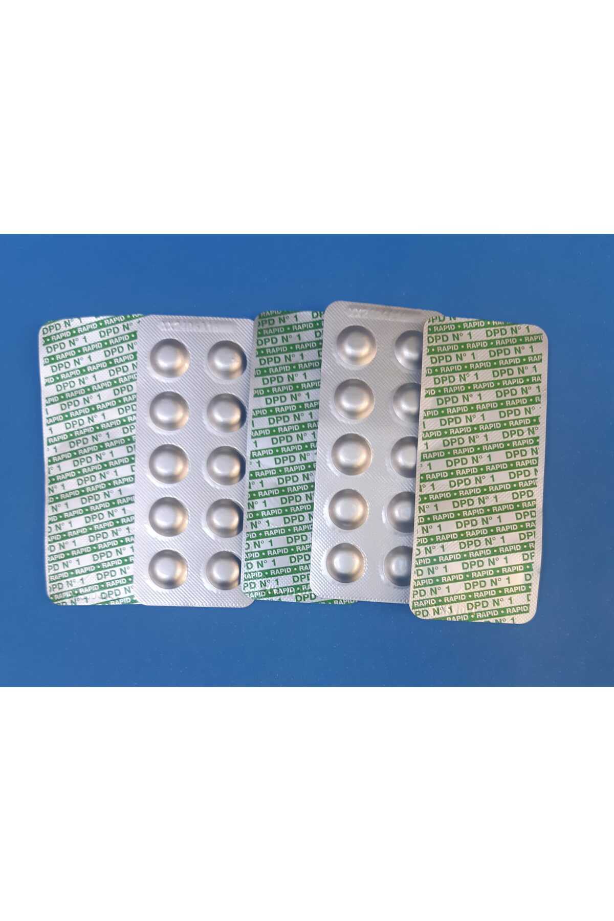 Gemaş Havuz suyu serbest klor test tableti (DPD) 50 tablet