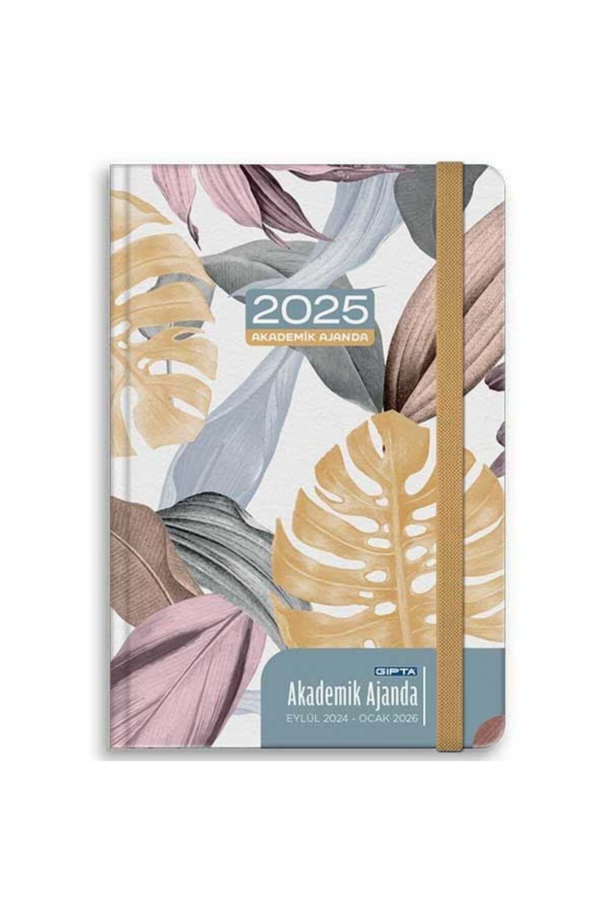 160-PSK 2025 İplik Dikişli Sert Kapak 17*24 Haftalık Akademik Ajanda Model 10
