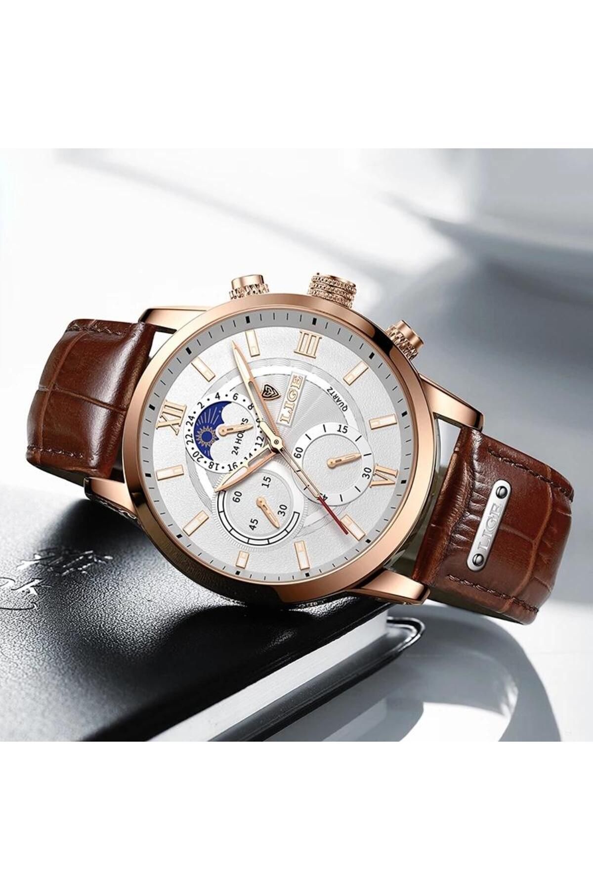 Luxor lige classic leather watch shop