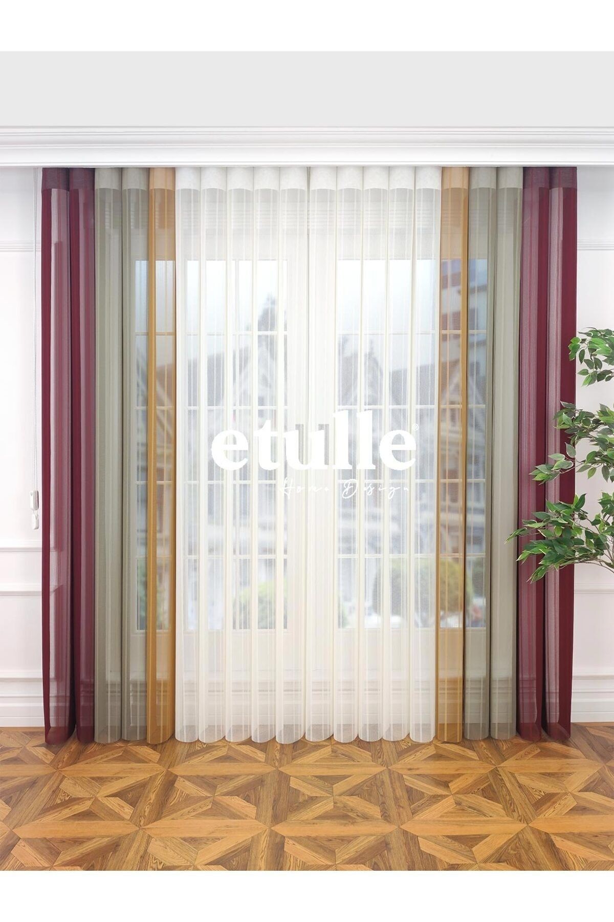 Etulle-Tequila - New Generation Smart Vertical Tulle Zebra Curtain 1