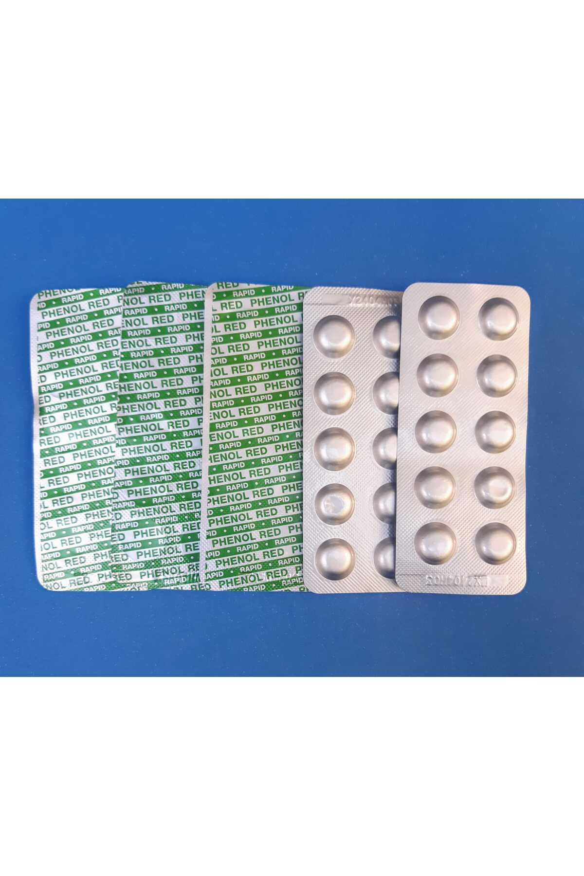 Gemaş Havuz suyu ph test tableti (Phenol red) 50 tablet