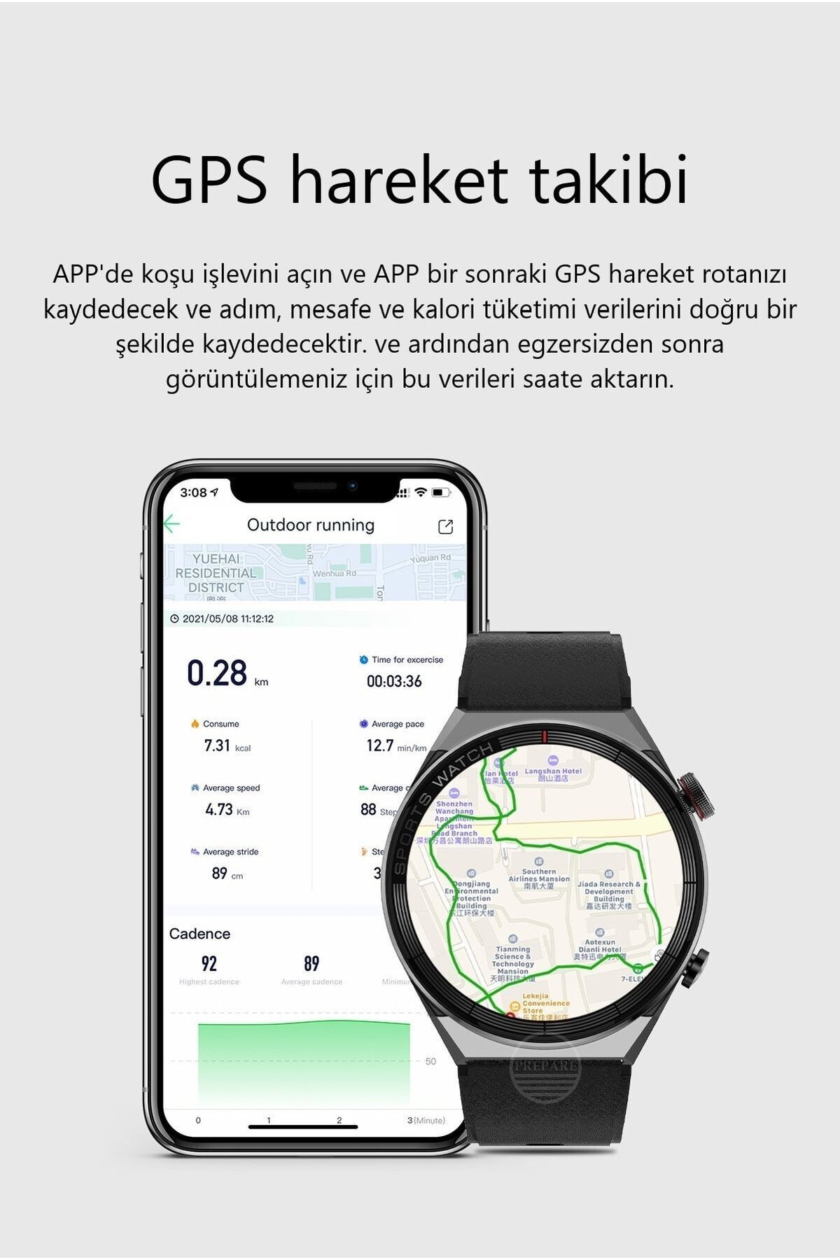 PREPARE Smart Watch Ips Tam Hd Ekran Dt3 Mate Siri Nfc Bluetooth Ak ll Saat Yeni Nesil