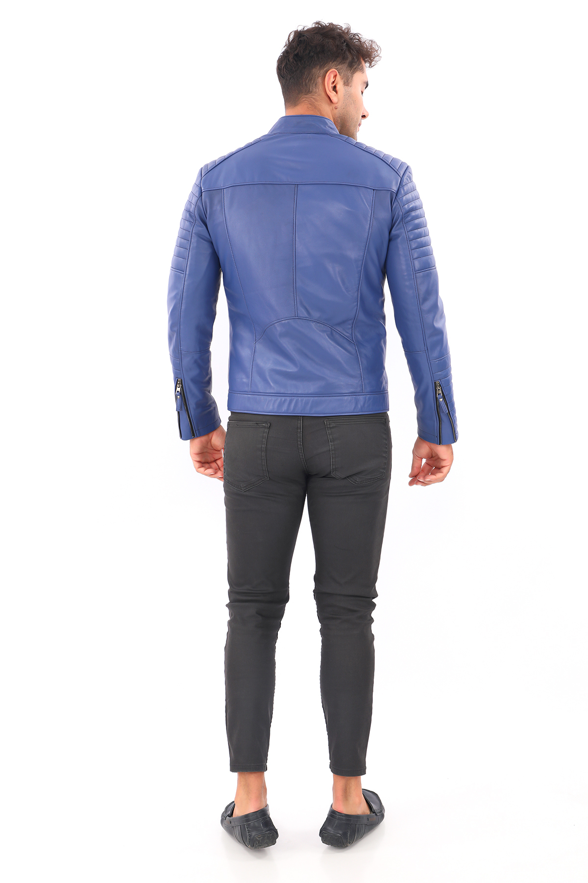 کاپشن مردانه آبی db deriburada original | YENİ MOTORCU اورجینال - تصویر 4