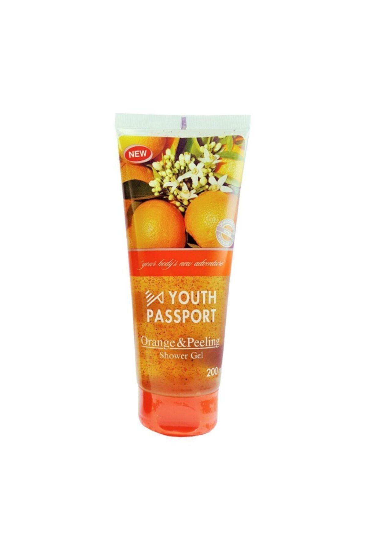 ژل دوش پرتقال و لایه بردار 200 میلی لیتر Youth Passport