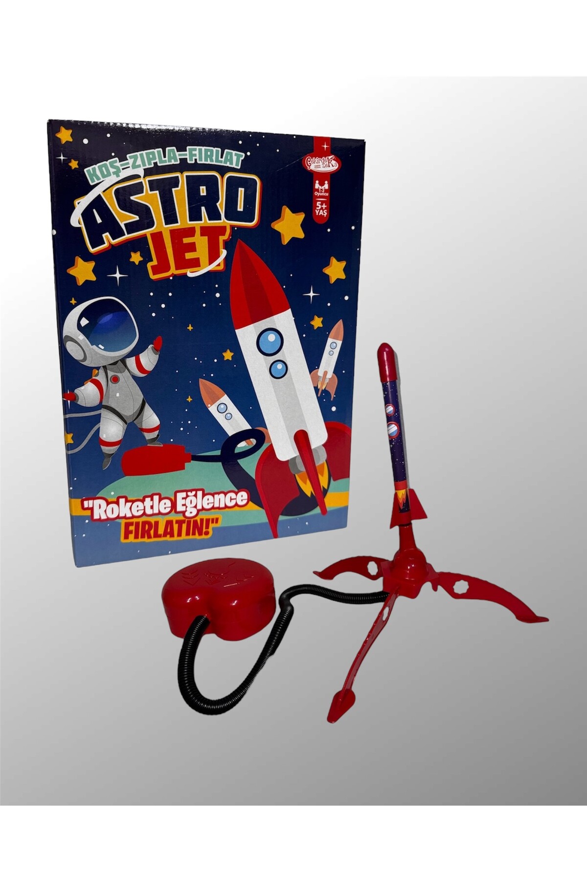 Astrojet Rocket Launch Playset Prepare Your Rocket Fire With Your Foot Run Catch
