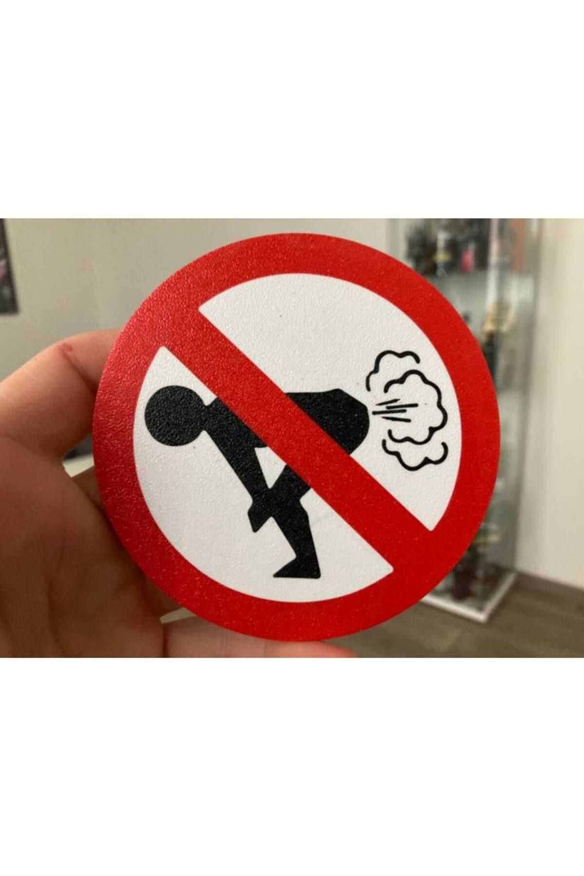 Cadde 3D-Fart Sign - Farting Prohibited Fun Sign - No Fart! 1