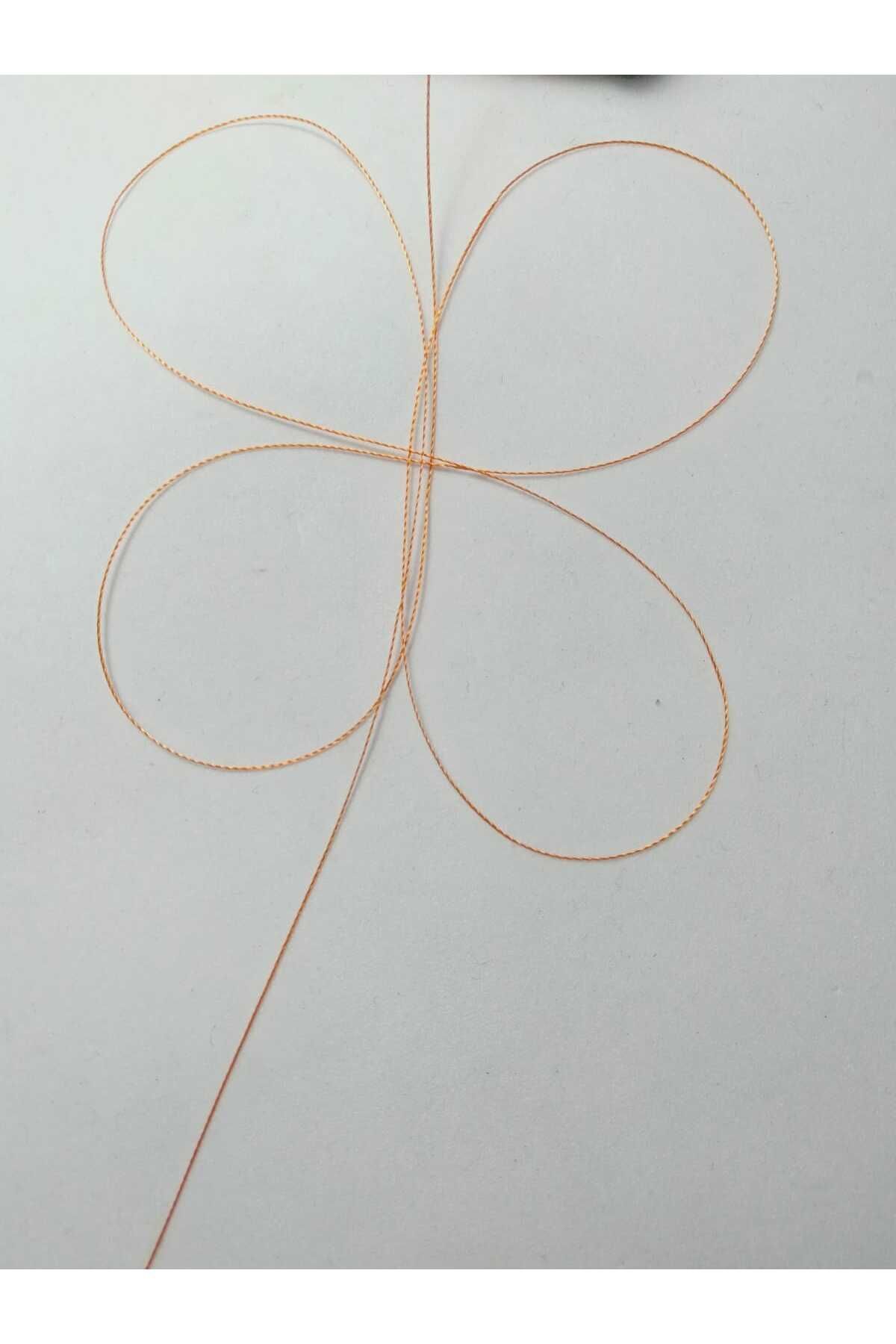 0.2 Mm 30 Metre Tesbih Ipi Turuncu Renk ( En Ince Tesbih Ipi )