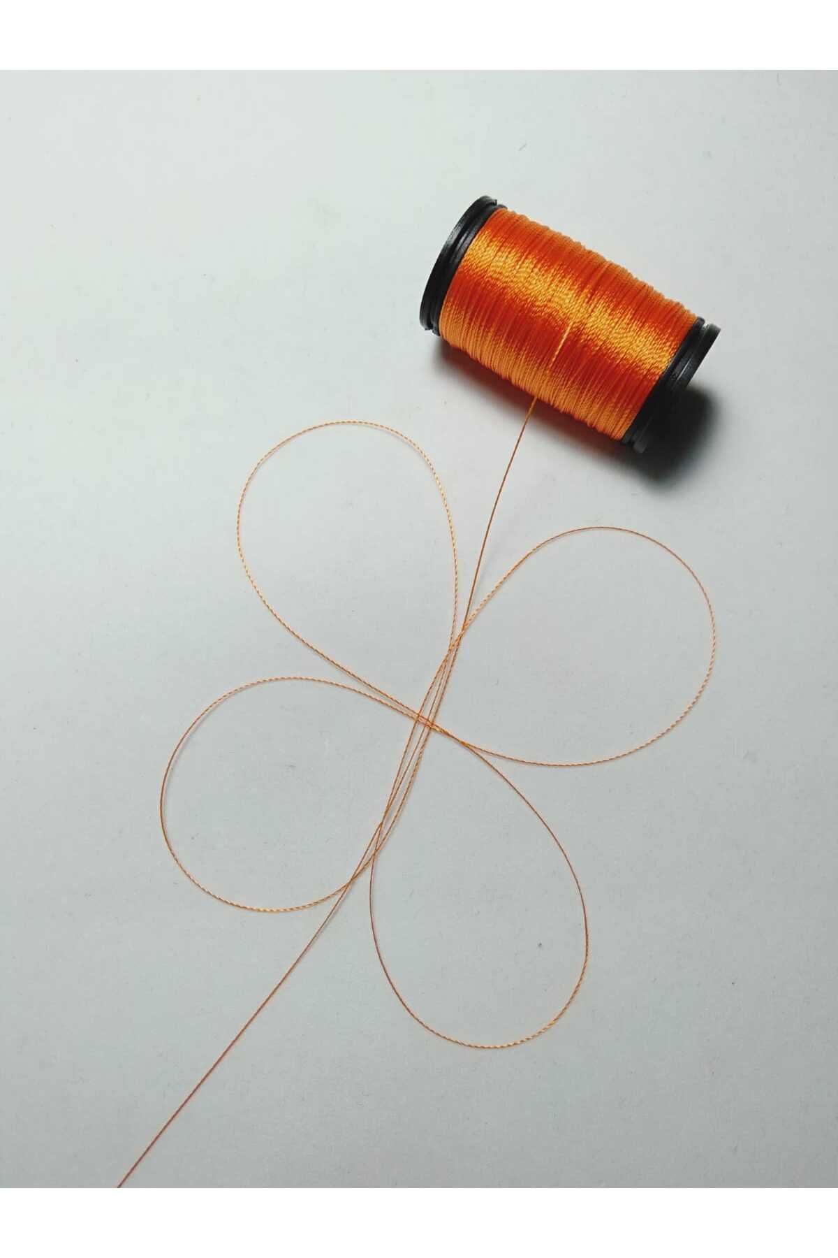 0.2 Mm 30 Metre Tesbih Ipi Turuncu Renk ( En Ince Tesbih Ipi )