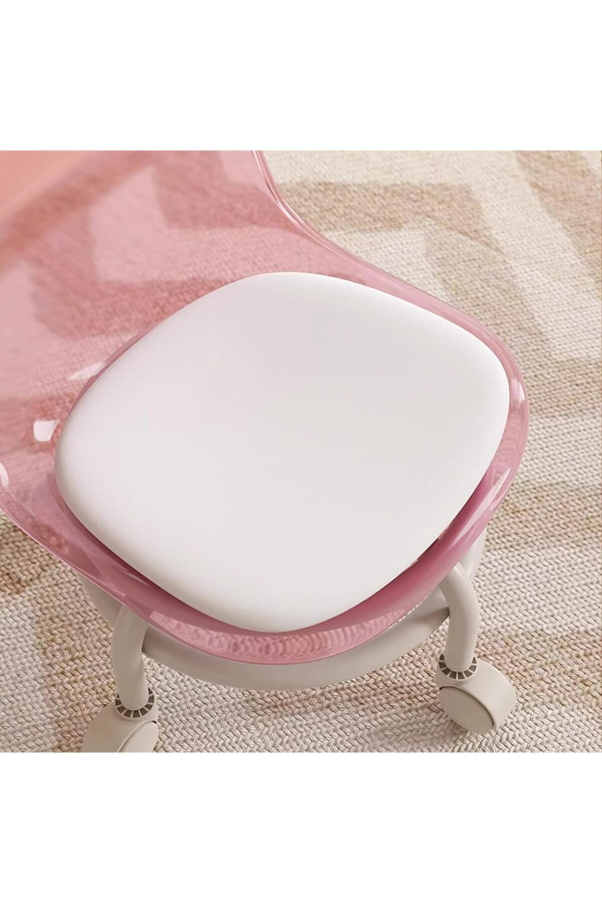 DubaiGallery-Low Rolling Stool Low Roller Seat Small Swivel Stool Low to Ground with Mute Wheels and Back Support 5