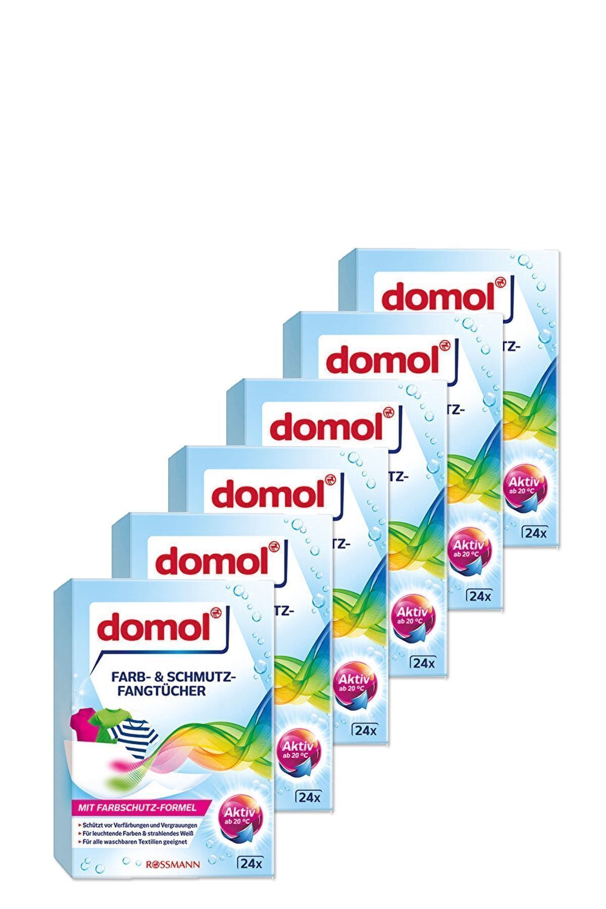 DOMOL Renk Ayırıcı Mendil 24'lü (6 Adet)