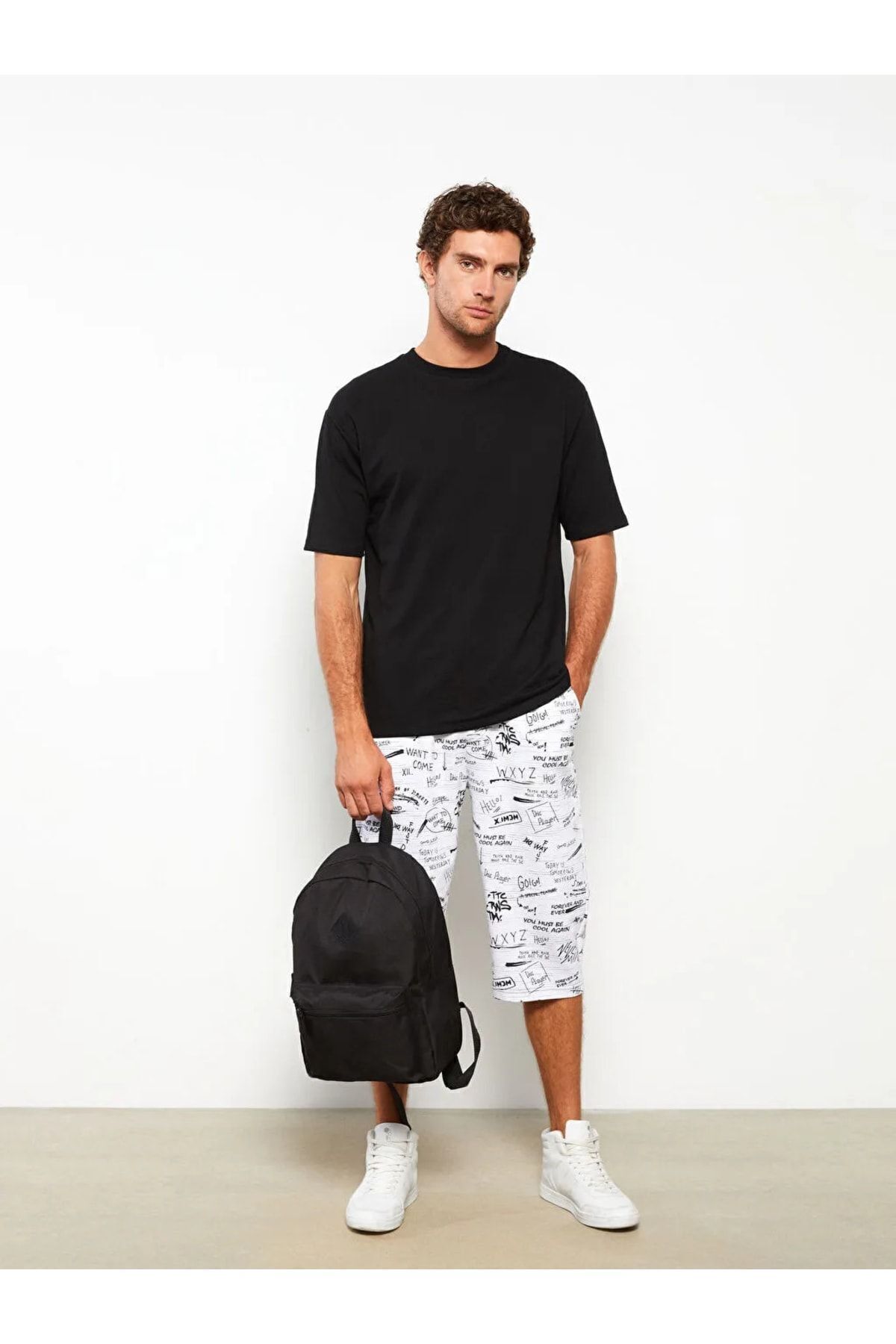 کوله پشتی مردانه مشکی LC Waikiki | W2AD87Z8 - HUC اورجینال - تصویر 4