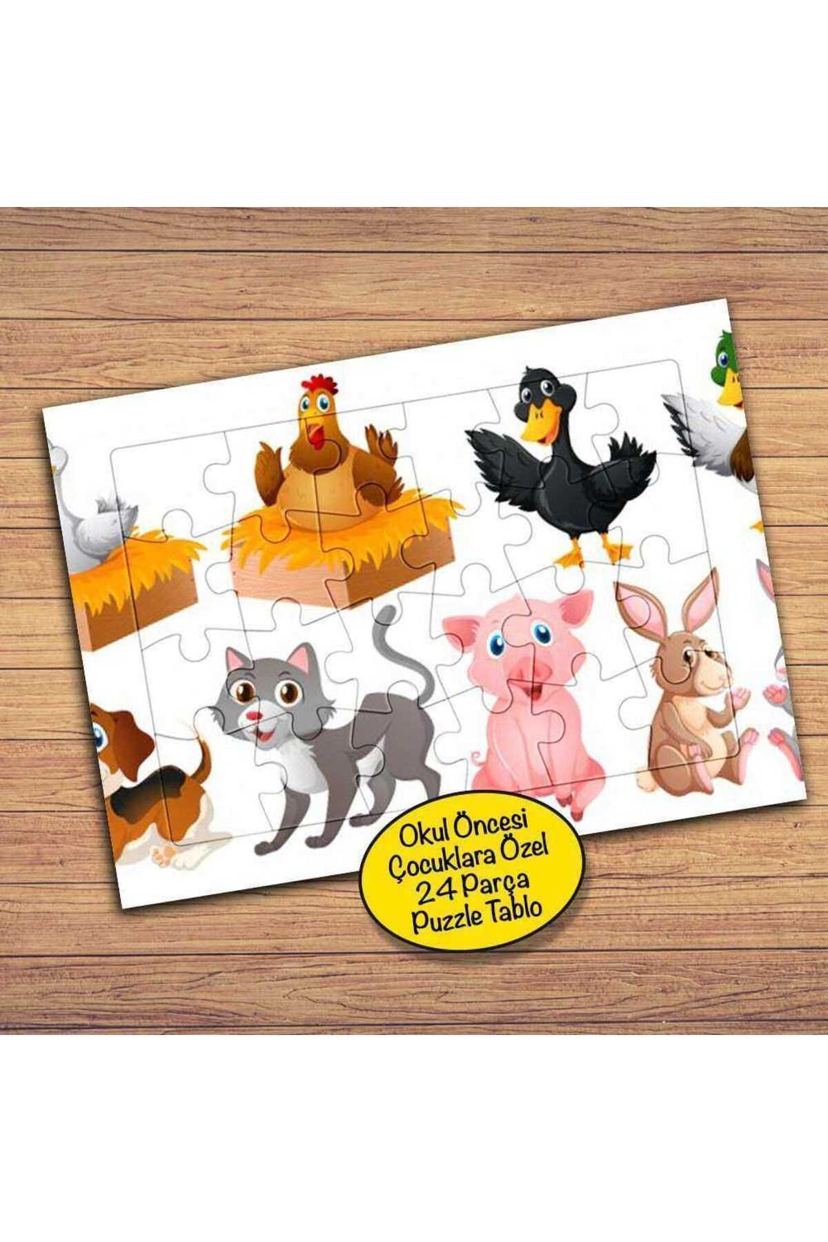 cnpromosyon-Cat, Cock, Duck, Rabbit Children's Special Puzzle Puzzle Painting-2806 1