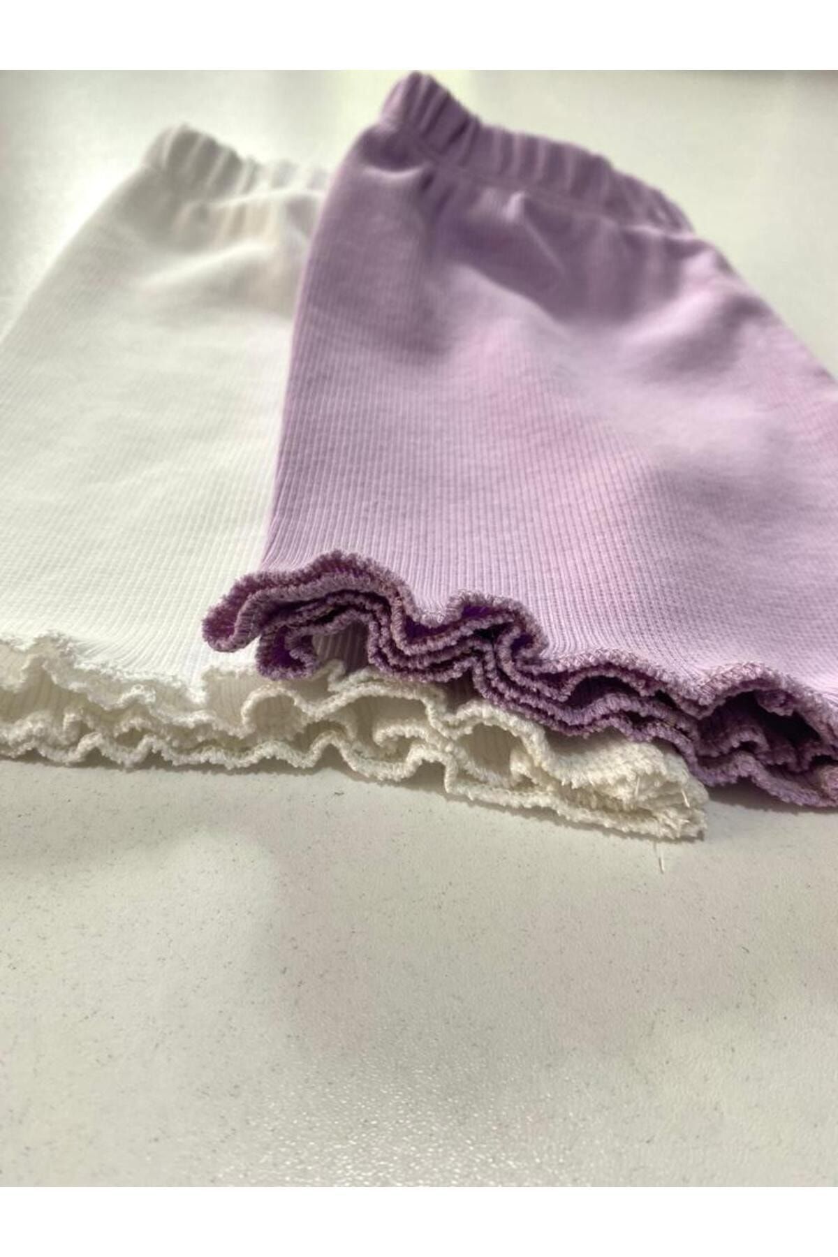 Ary Kız Bebek 2 Li Şort Tek Alt Çocuk Tayt fotoğrafı 2 (önizleme)