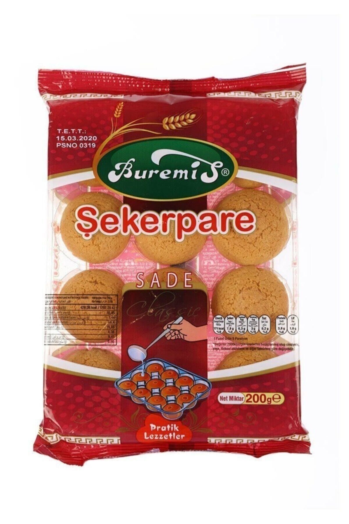 Şekerpare Sade 200 G