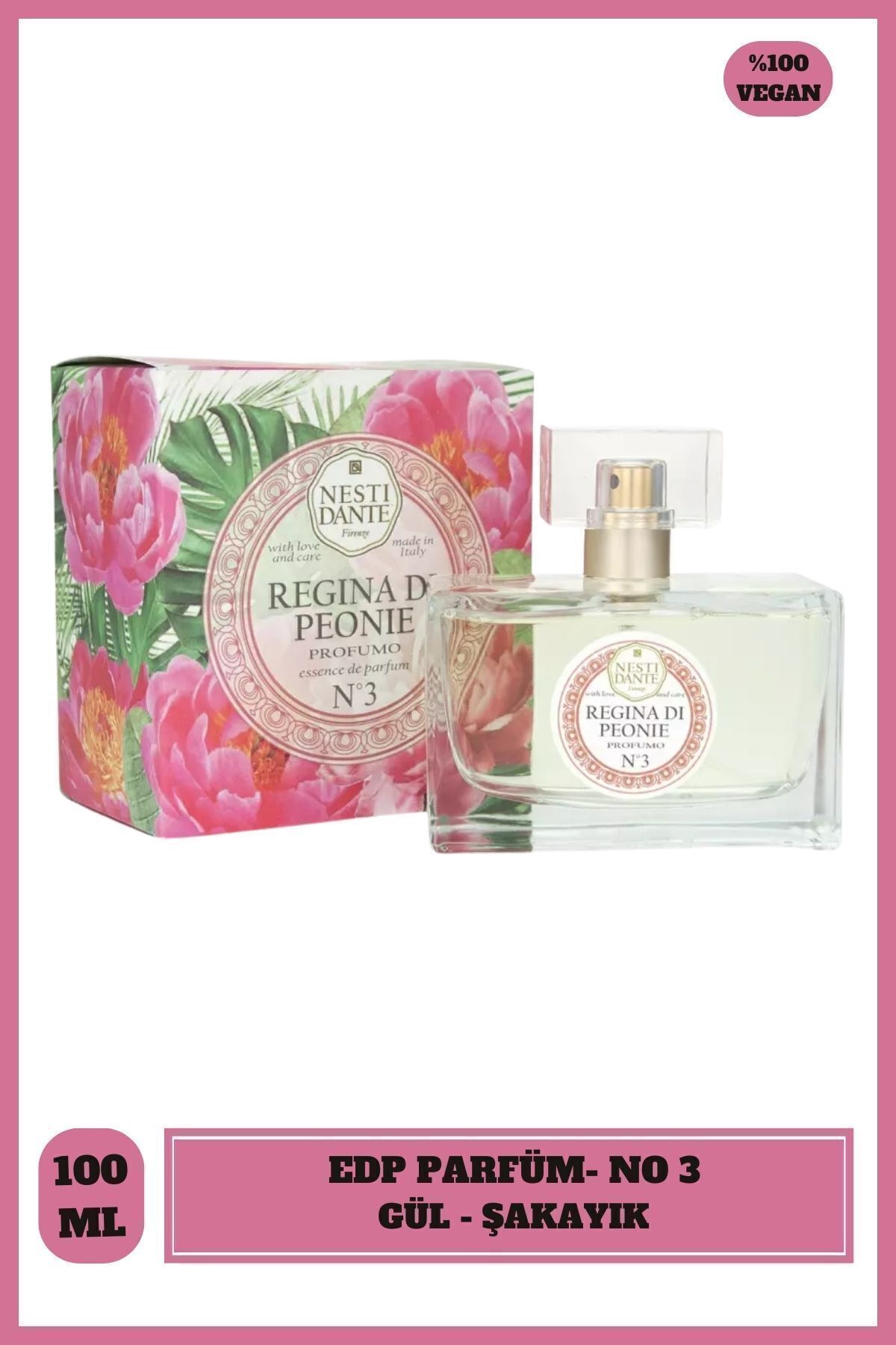 With Love And Care N.3 Regina Di Peonie Edp 100 ml Nesti Dante