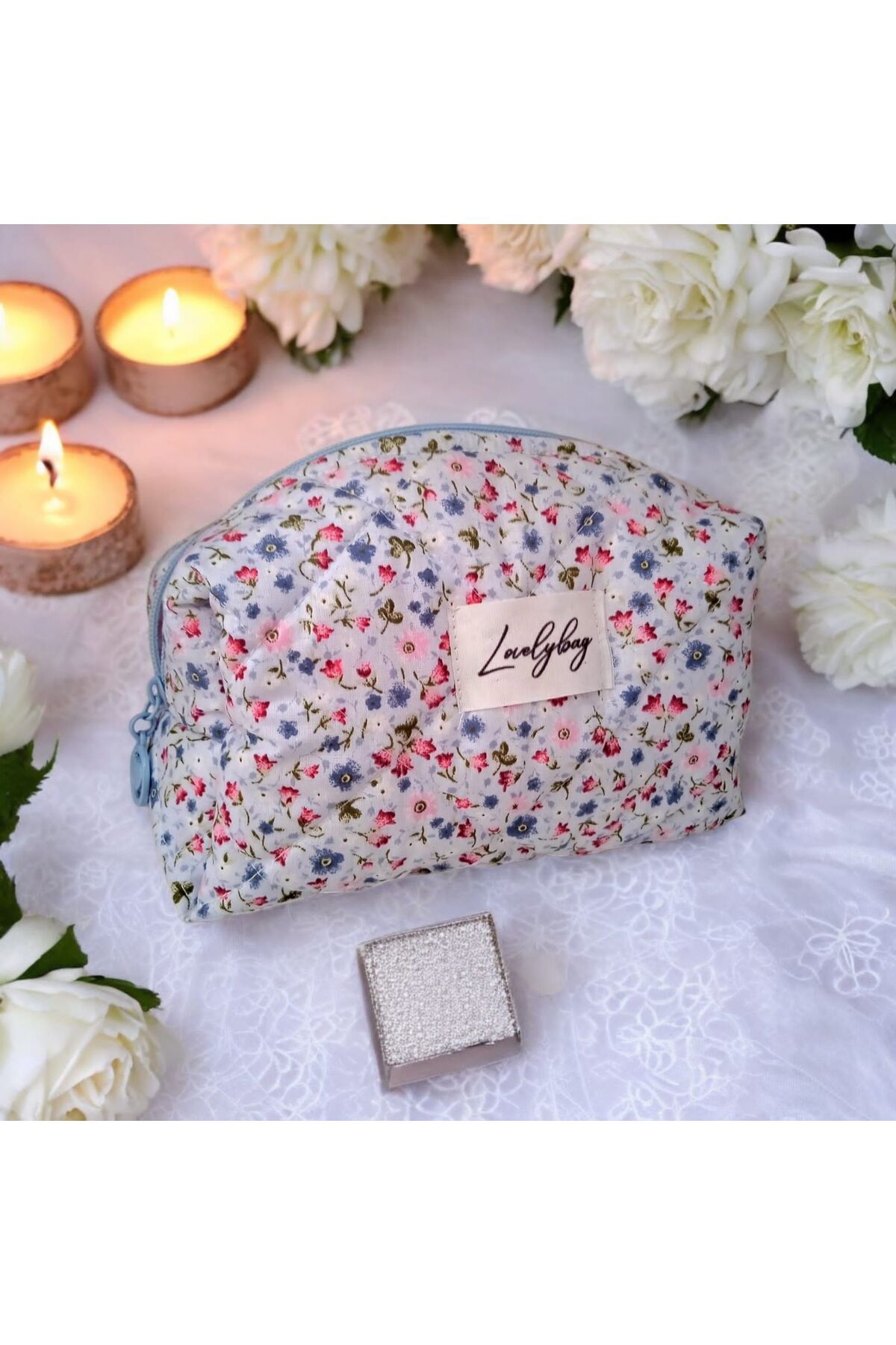کیسه آرایش گل صورتی سایز بزرگ LOVELYBAG