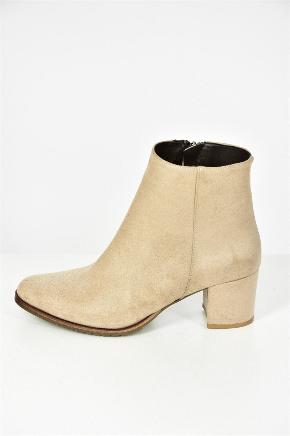 Fox Shoes-Γυναικείες Μπότες Μπεζ/καφέ Suede G654013102 5