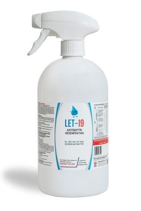 LET 19 1 Litre Hipokloröz El &yüz & Cilt Dezenfektanı (ALKOLSÜZ)