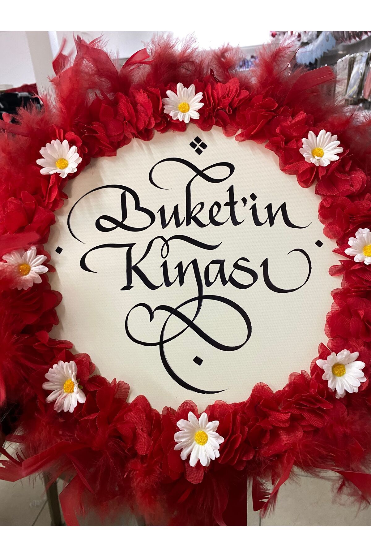 Güler Kaligrafi GELİN TEFİ KALİGRAFİ SANATI İLE İSİM YAZILMIŞ KINA DEFİ