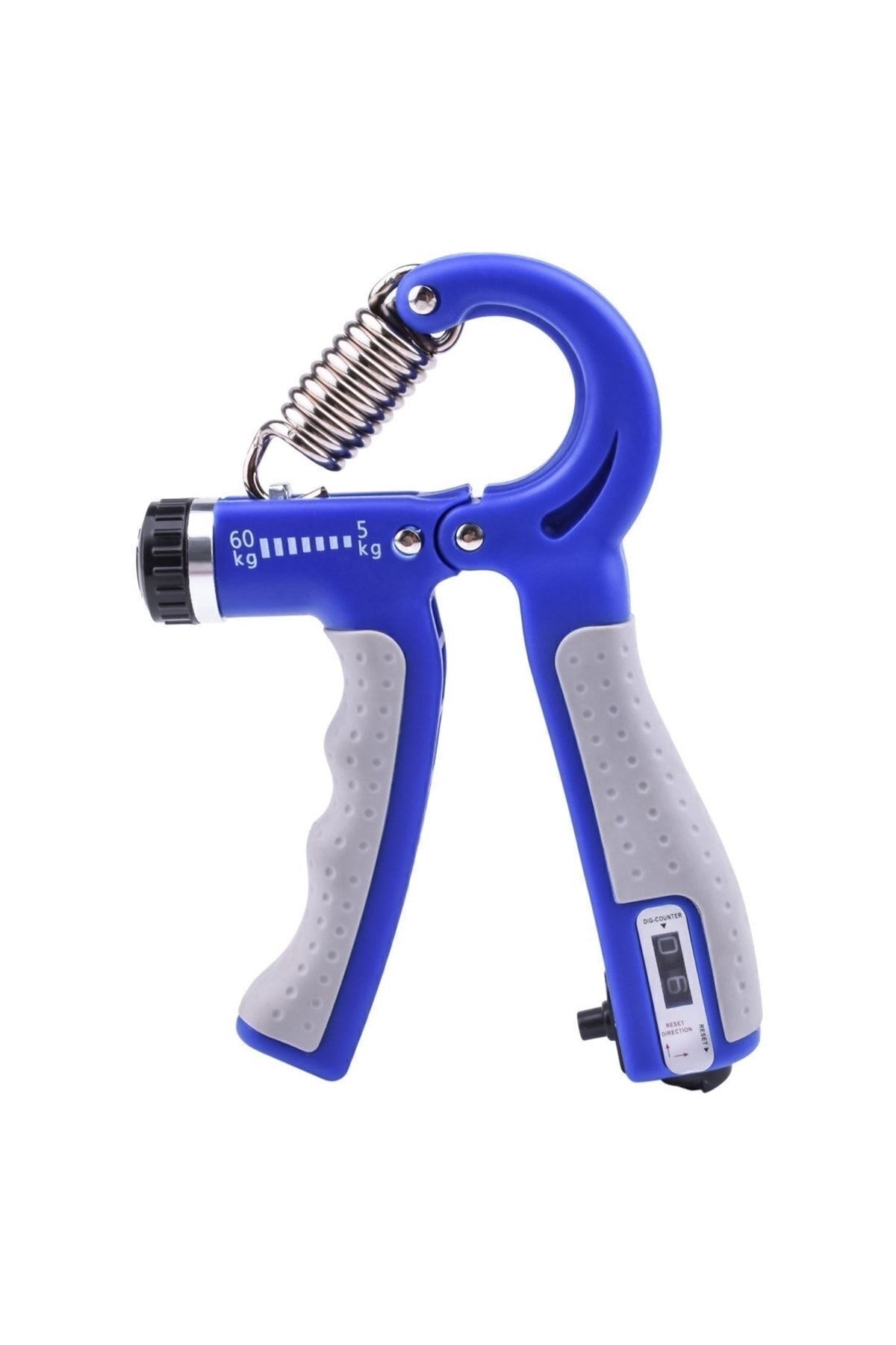 Canderel Sayaçlı El Yayı 60 Kg - 5 Kg Ayarlanabilir 1 Adet El Yayı Kaydırmaz Bilek Kas Güçlendirici