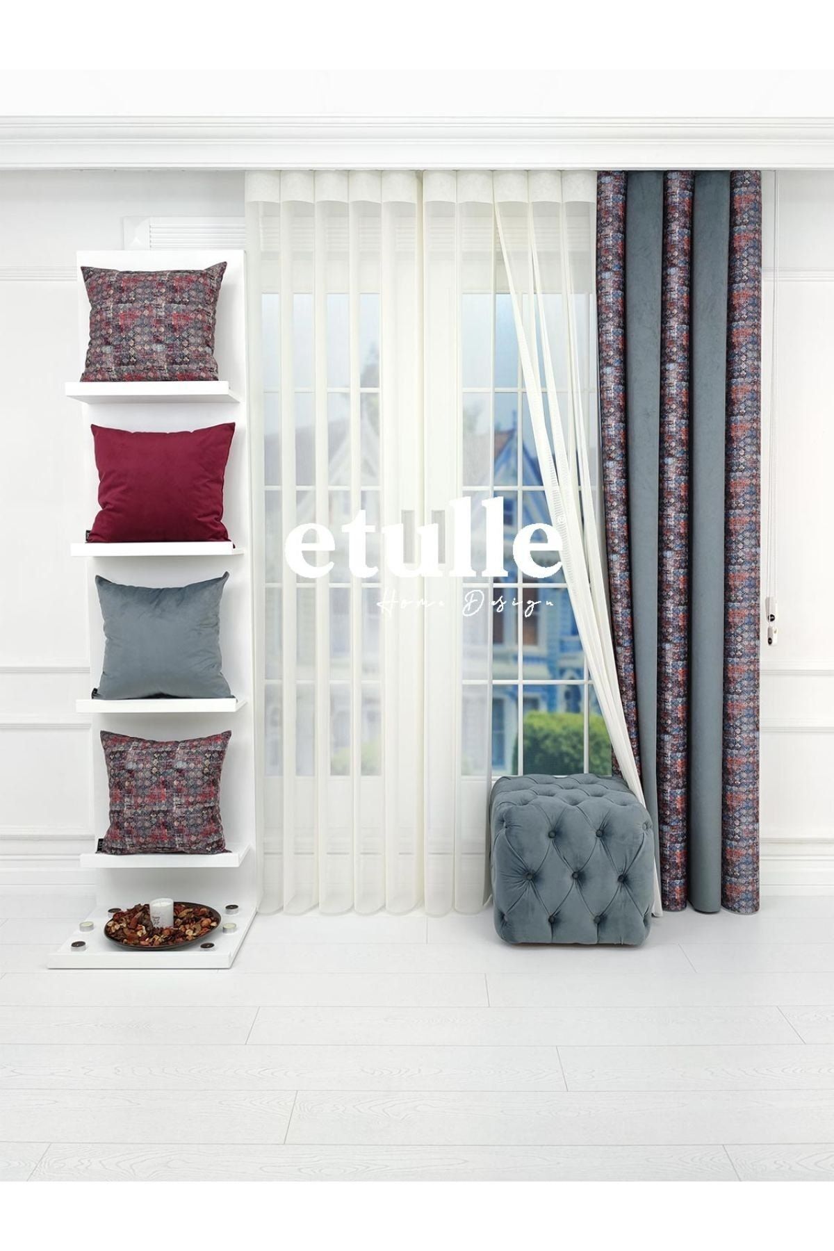 Etulle-Smart Vertical Tulle Curtain Carpet110 4