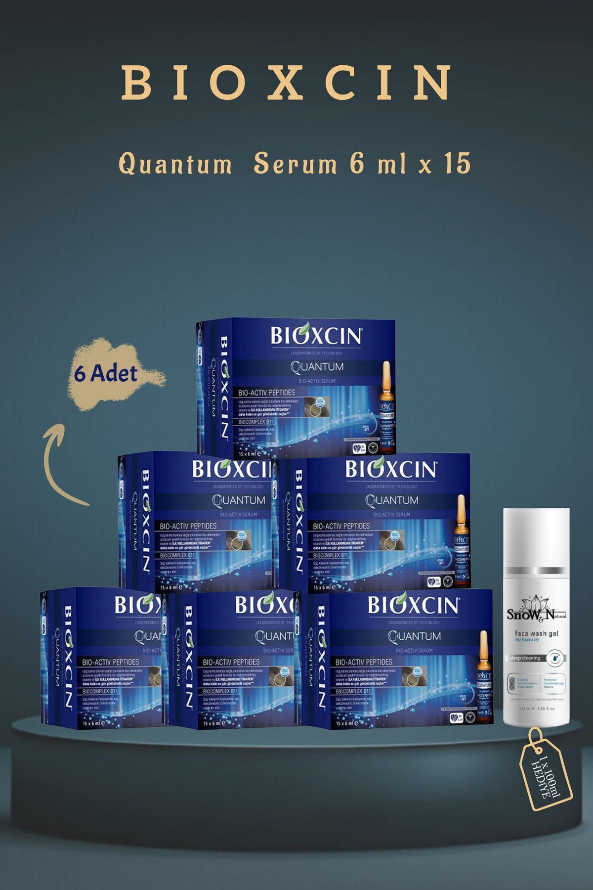 ست 6 بسته سرم کوانتوم بیو اکتیو 15x6ml Bioxcin