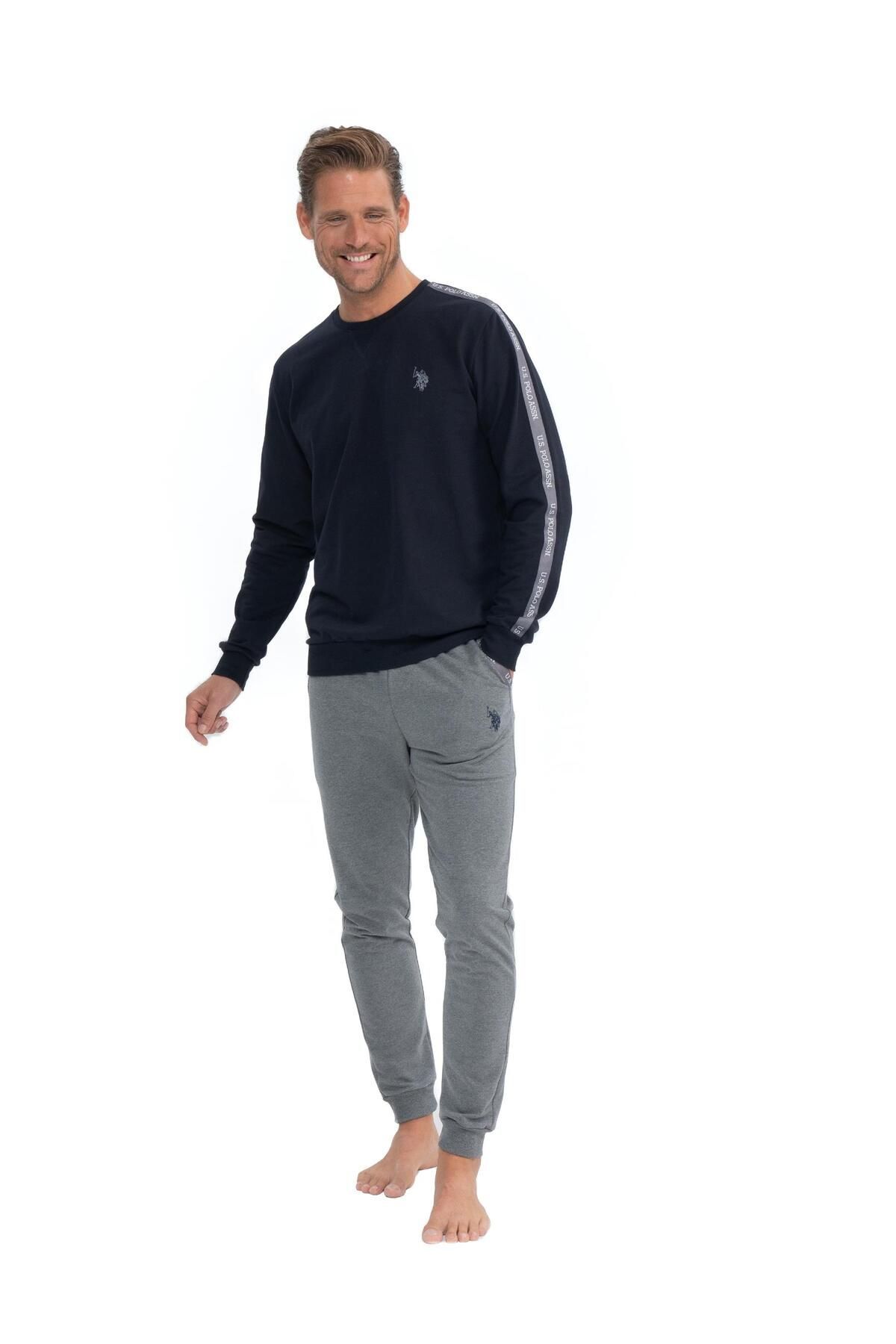 یو اس پولو پولو مردانه اس ان، لباس خانگی سرمه‌ای، کد 025KNW.18B.8C.LY1.DE4.KMEK.2311