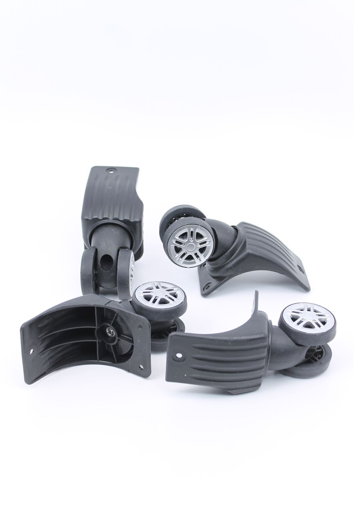 ERDAL DERİ Kumaş Valiz Tekerleği Çift Teker 4'lü Set Tkr06