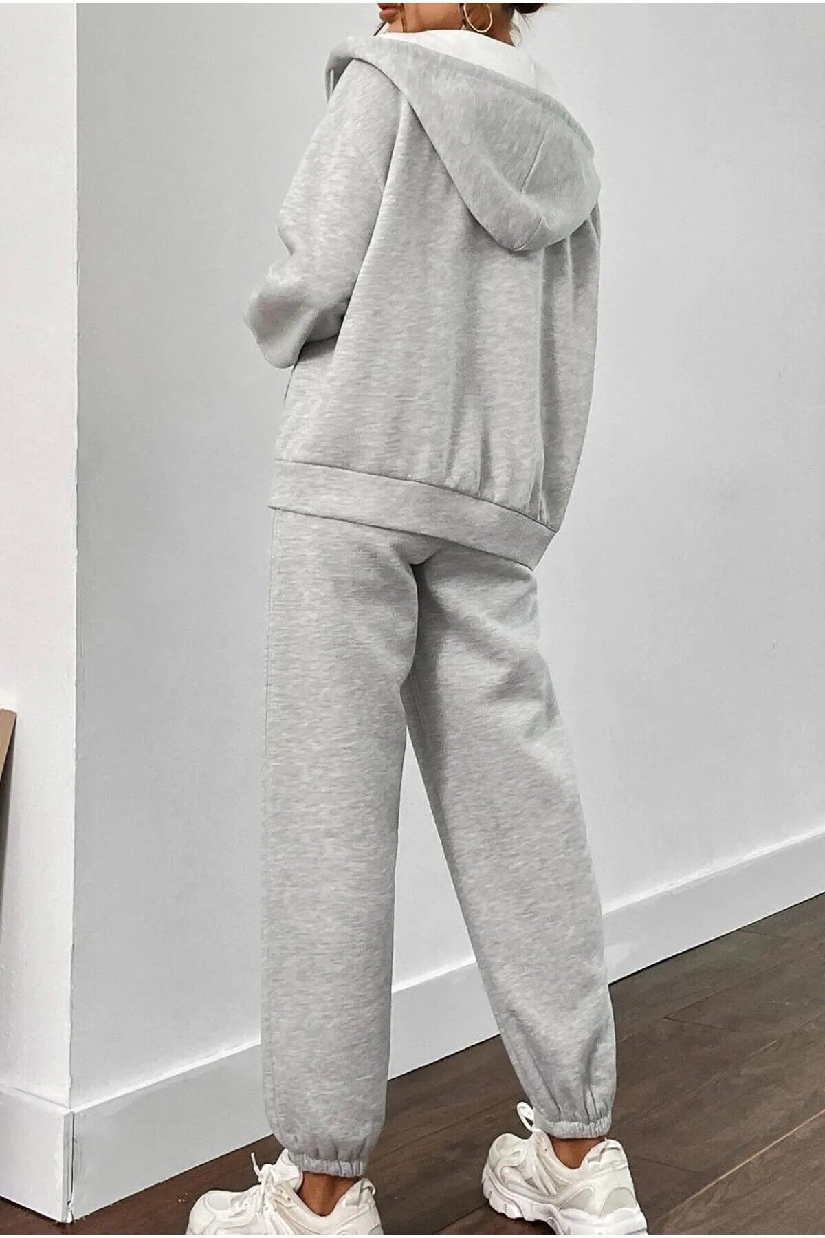 HIRSCH Unisex Gray Oversize Tracksuit and Cardigan Set - Set of 2