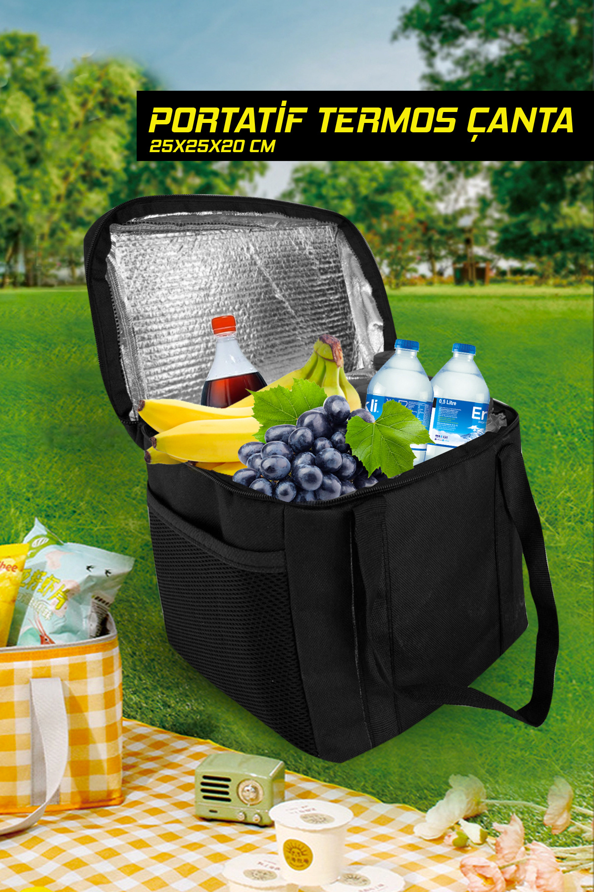 GM-DESIGN Portatif Termos Çanta - Isı Yalıtımlı Soğuk Taşıma Çantası